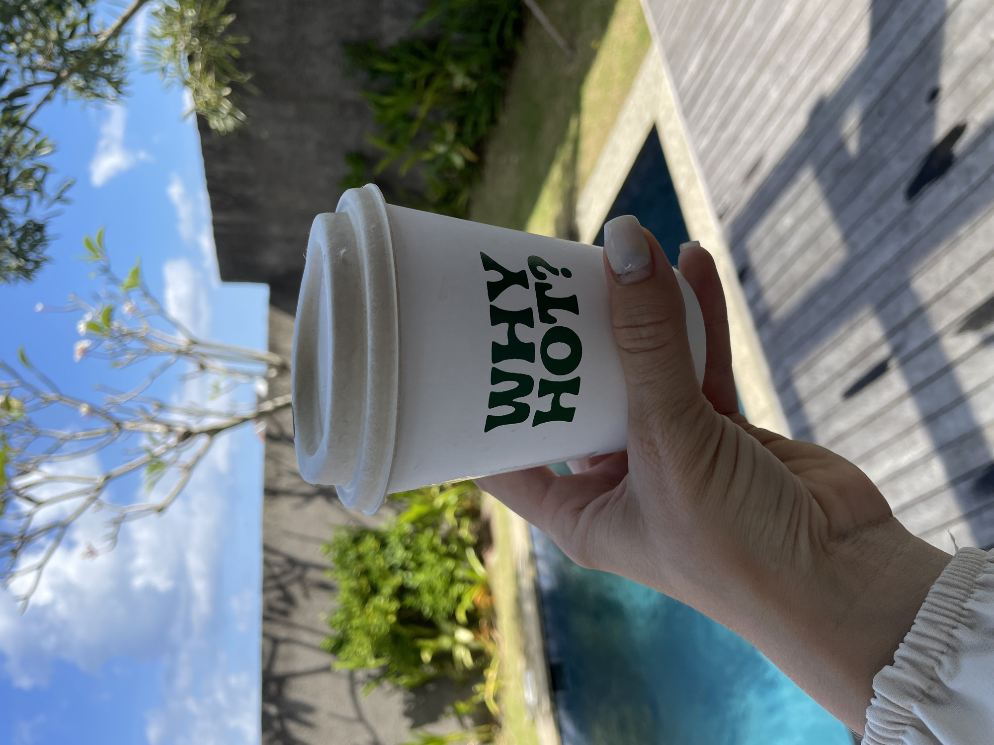 Morning coffee and coworking at Why Hot? Bali Breakfast Lounge
