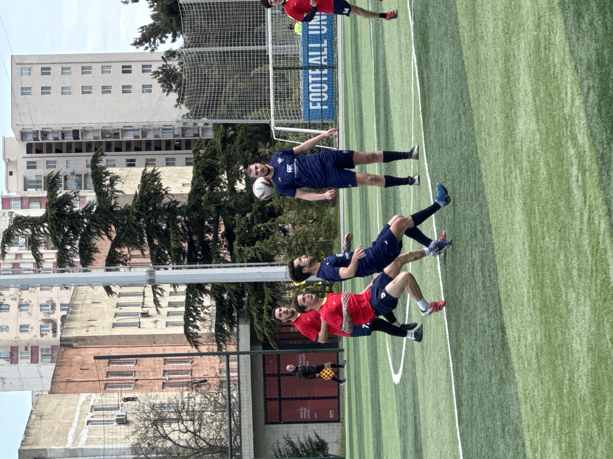 Local soccer match draws spectators in Tbilisi, Georgia