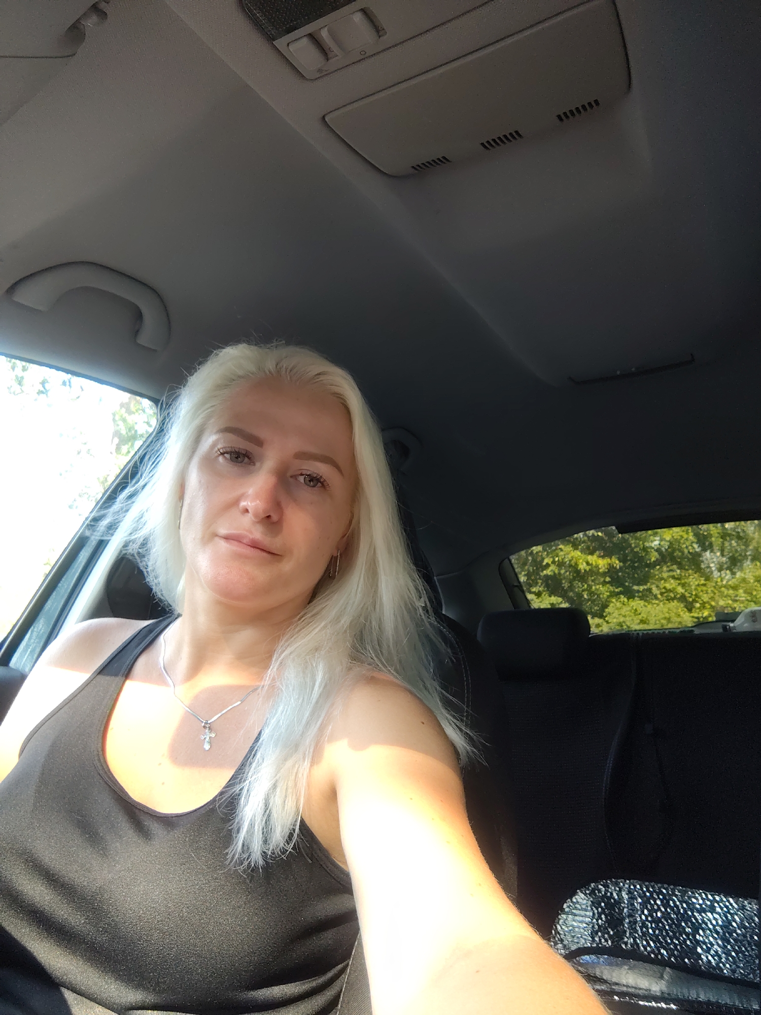 Candid car interior moment in Kyiv, August 2026
