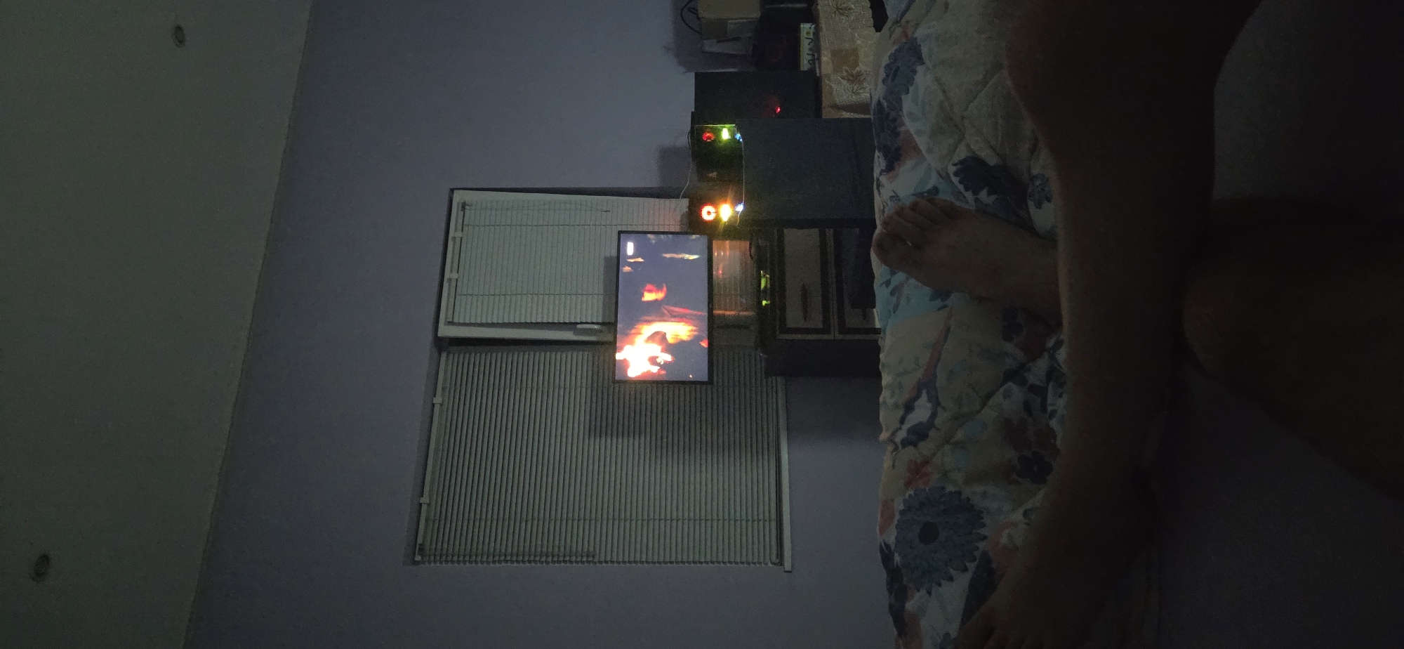 Family captures quiet evening moments in Parvomay bedroom