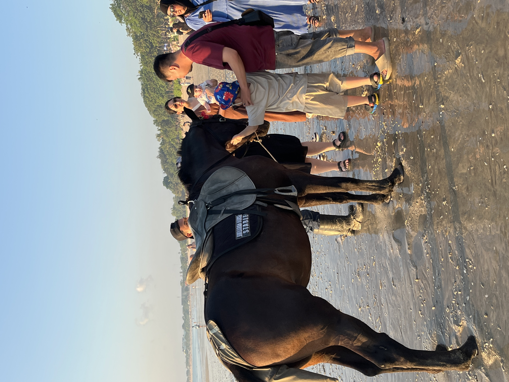 Sunset horse rides on Kuta Selatan beach, Bali