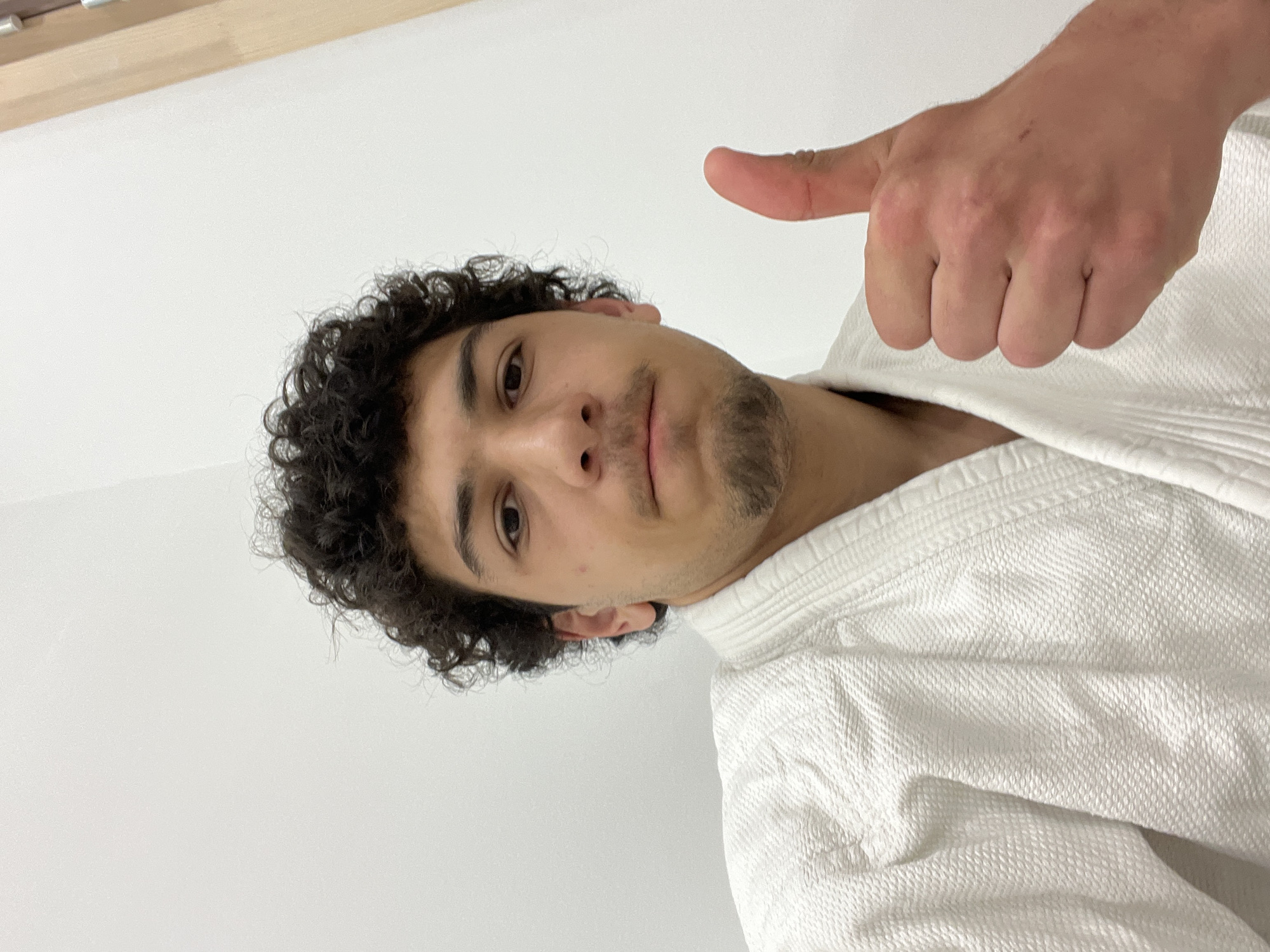 Martial artist photographed in close-up portrait in Hoenheim