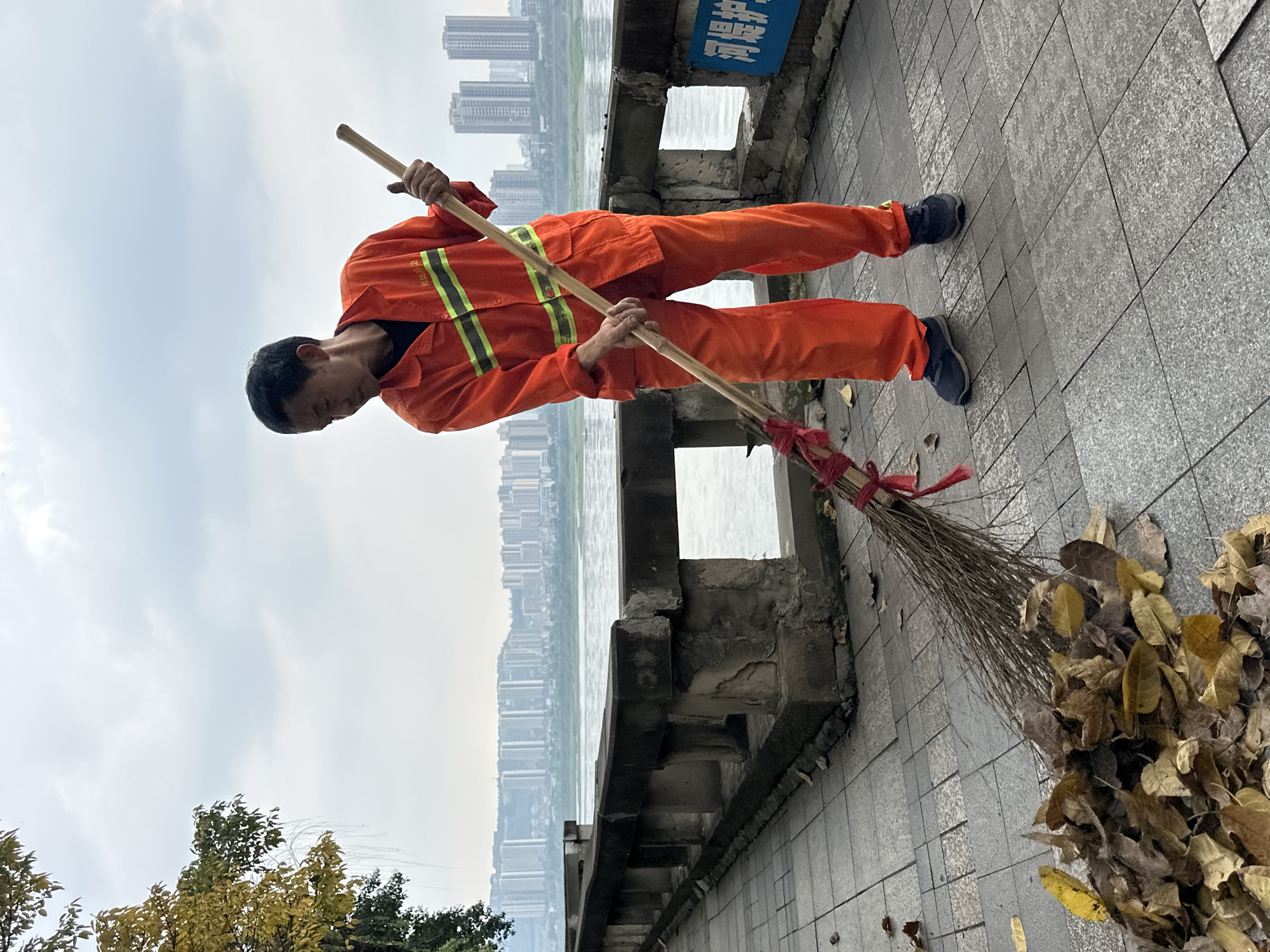 Morning life observed along Jiangjin waterfront walkways