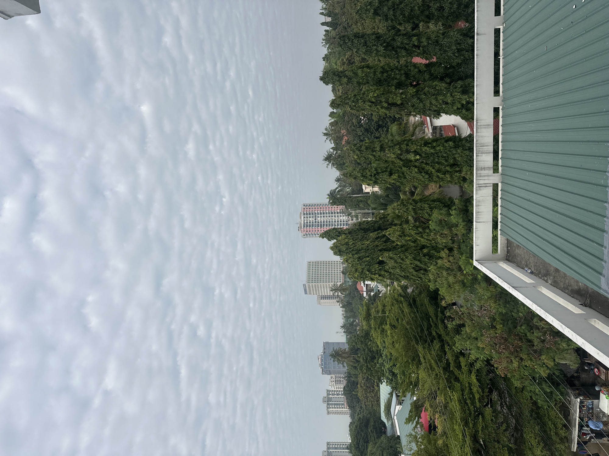 Rooftop view over Dar es Salaam on a cloudy day