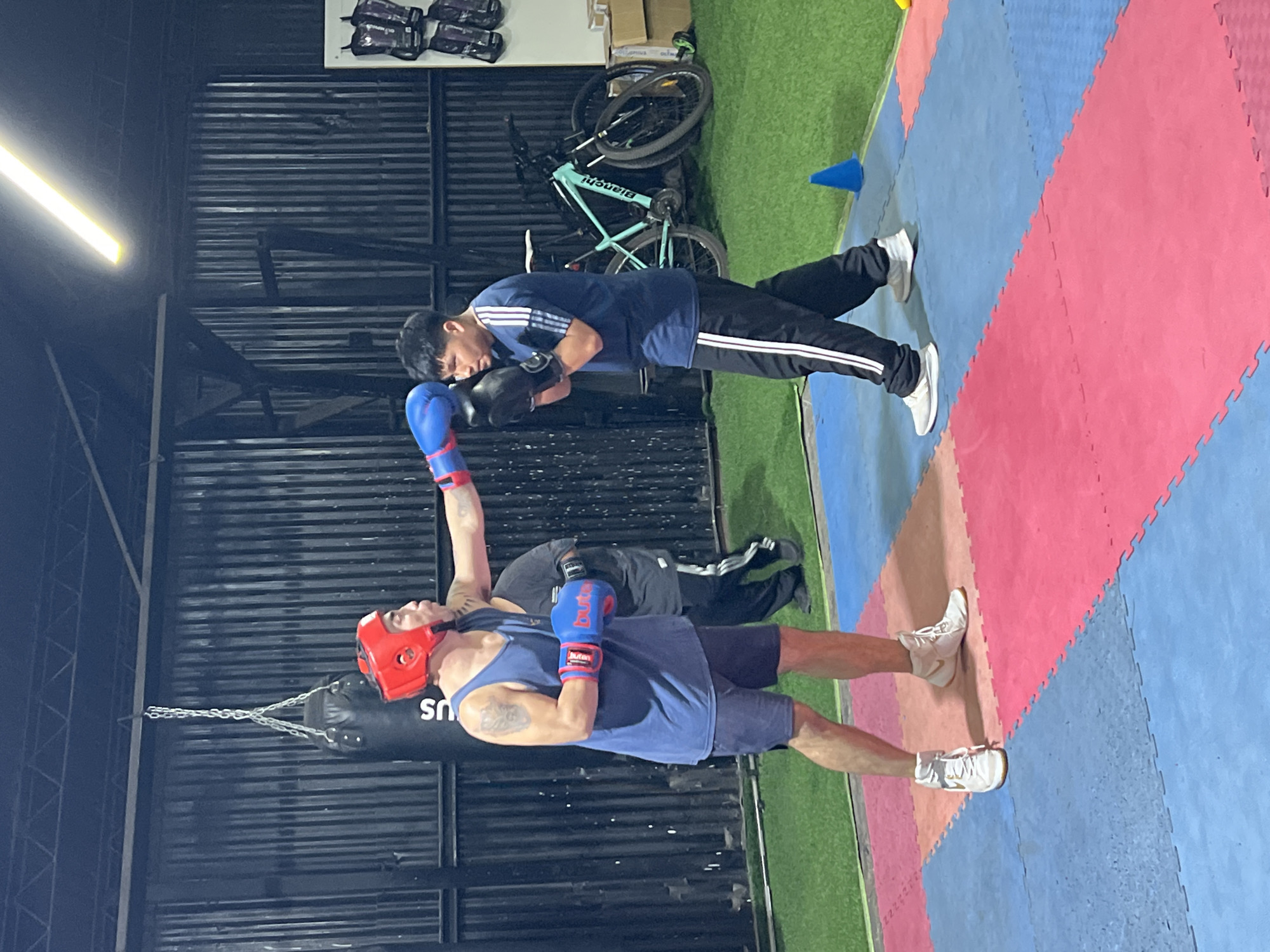 Sparring sessions at Meta Gym in Arica, Chile