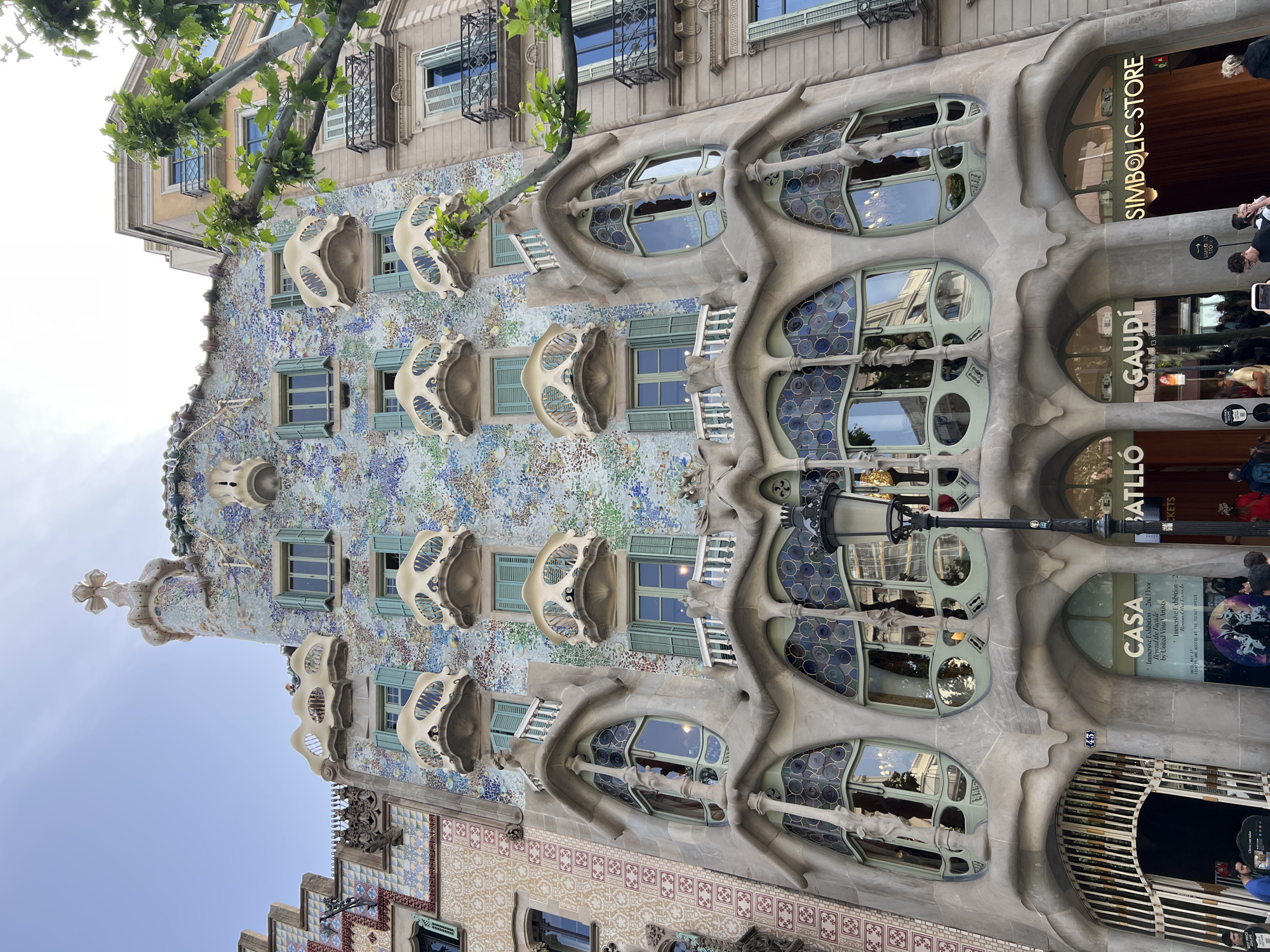 Gaudí's Casa Batlló facade documented in Barcelona