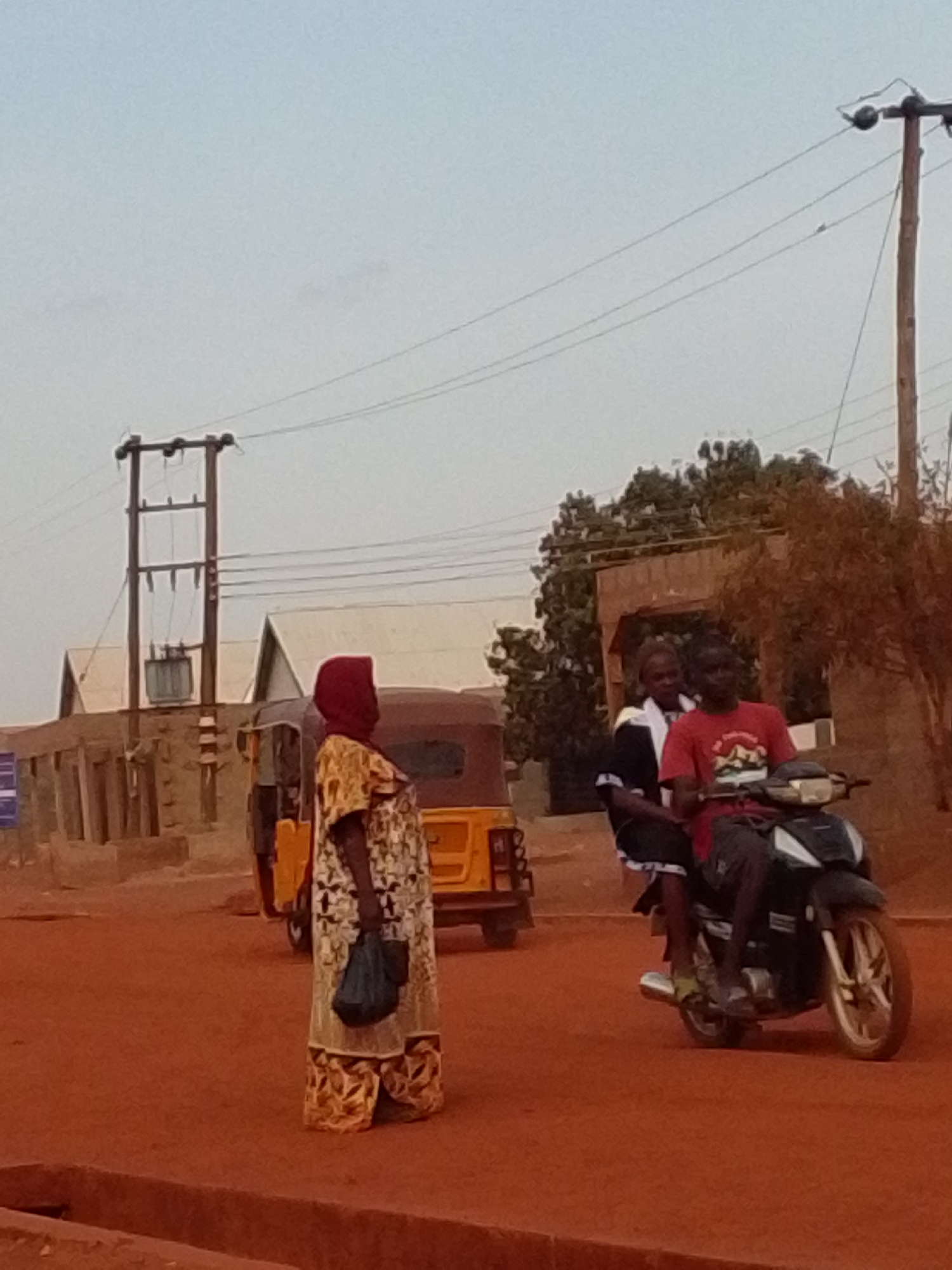 Daily life documented on Tamale streets during afternoon hours