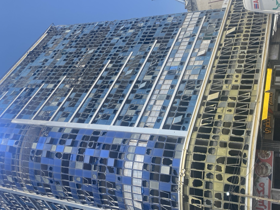 Damaged towers and infrastructure documented across Gaza City