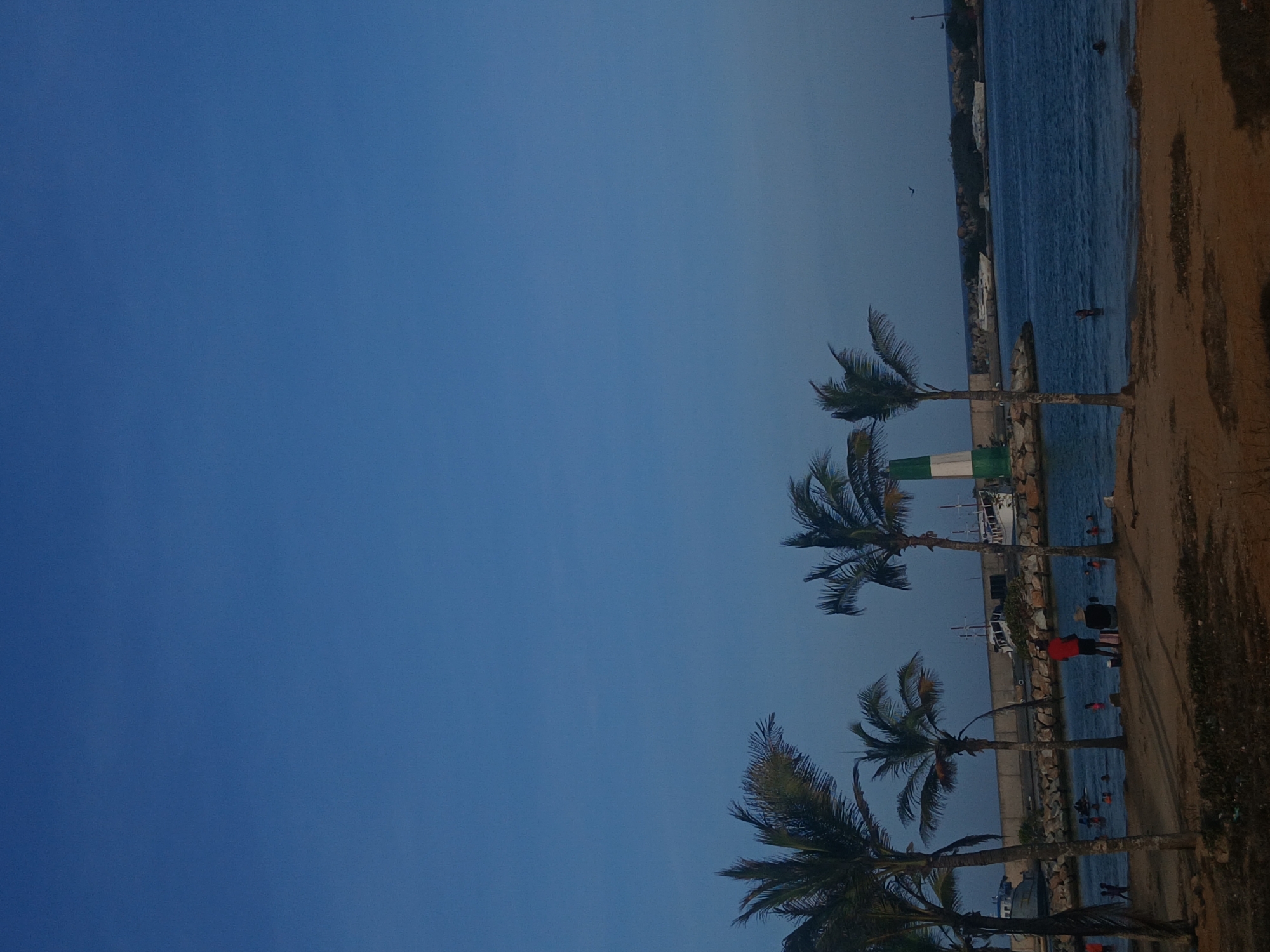 Evening beach scenes captured in Porlamar, Venezuela
