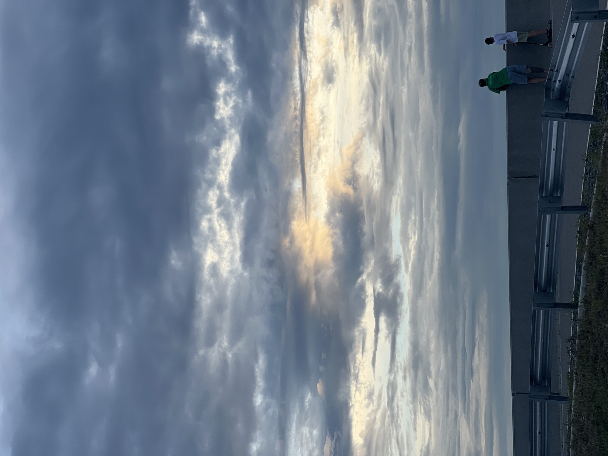 Khabarovsk at dusk: city architecture under a dramatic evening sky