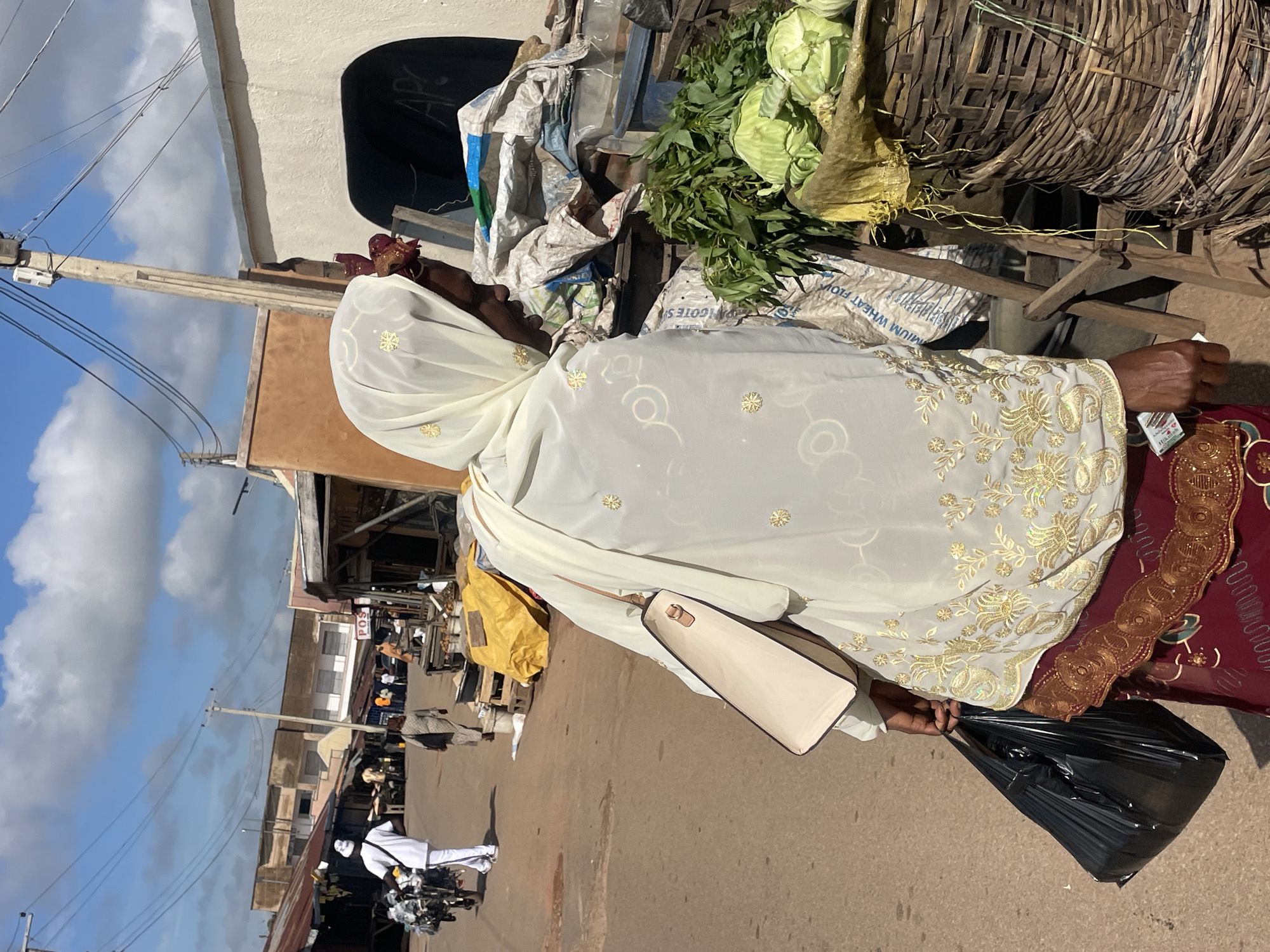 Daily life at a bustling open-air market in Jos, Nigeria