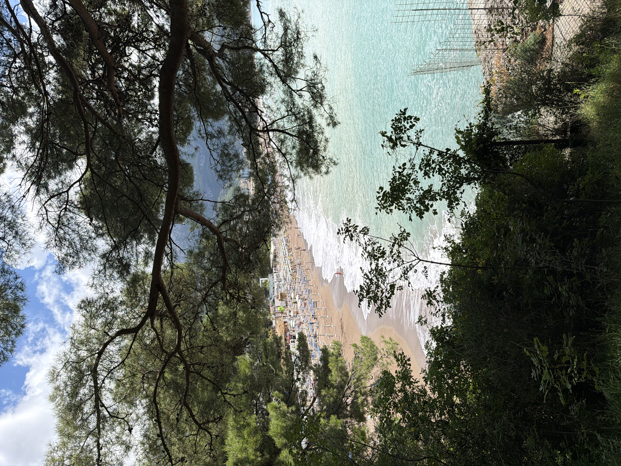 Morning beach activity documented at Montenegro resort