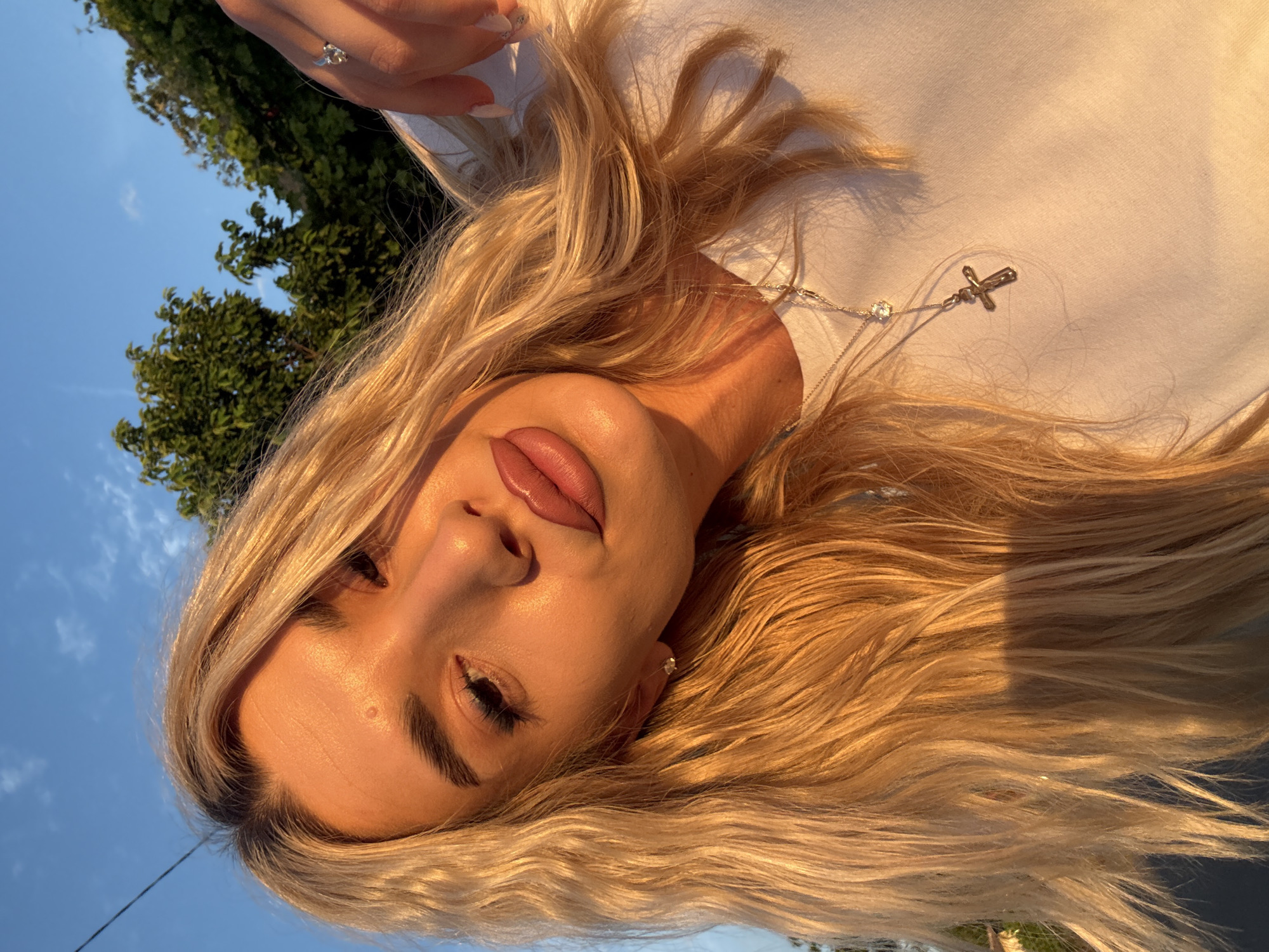 Outdoor selfie series at sunset in Skrat, Bulgaria