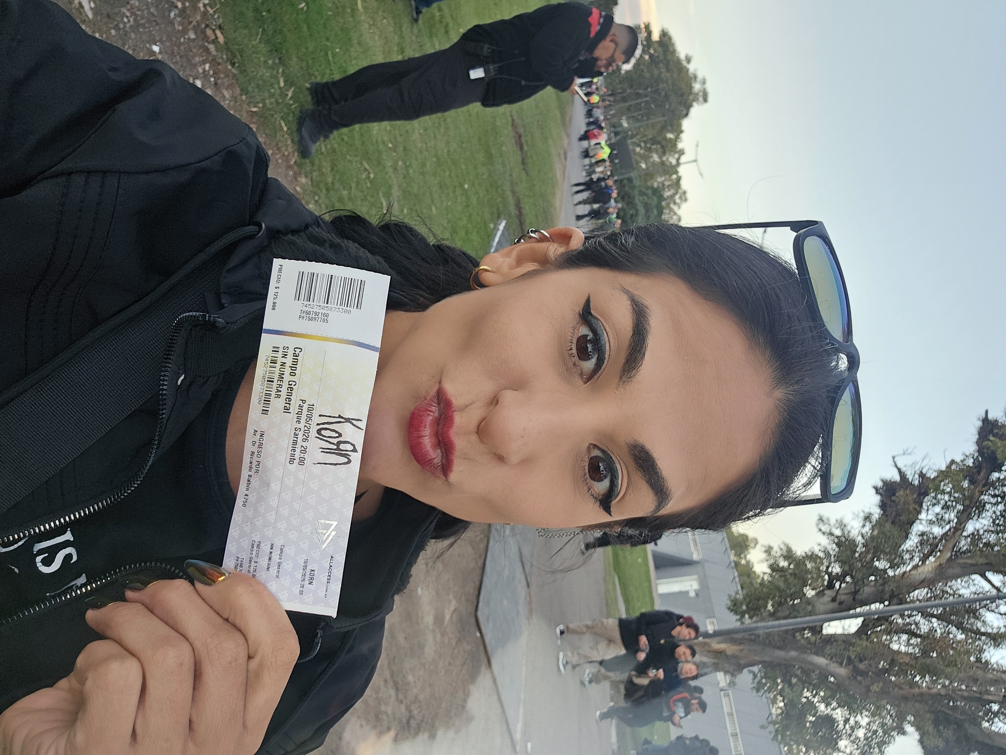 Concert crowds gather at Buenos Aires venue