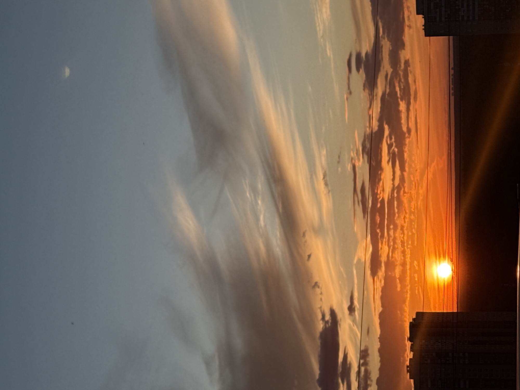 Rooftop sunset over Khimki with cityscape views