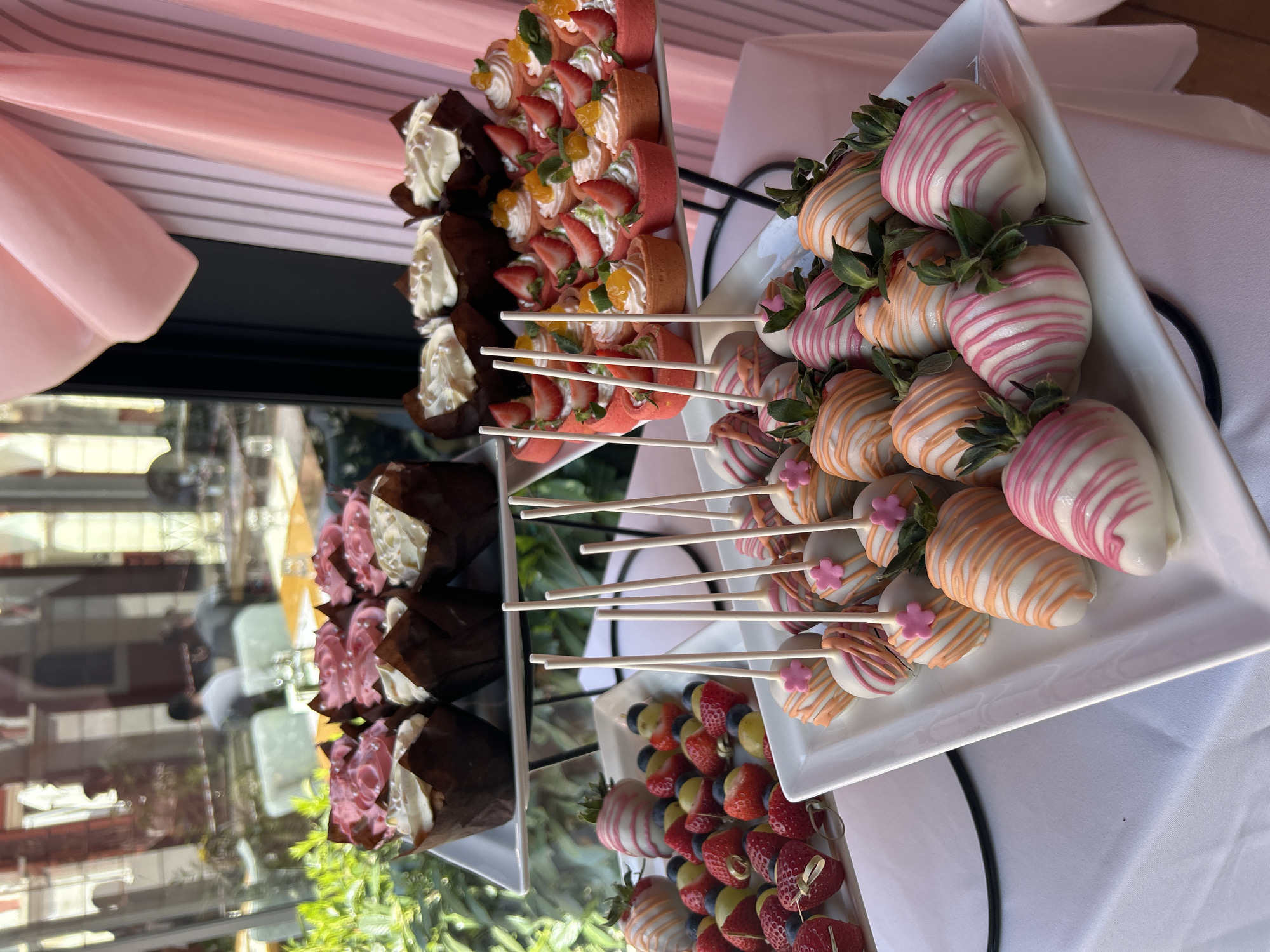Elaborate dessert display documented at Plovdiv venue Saturday morning