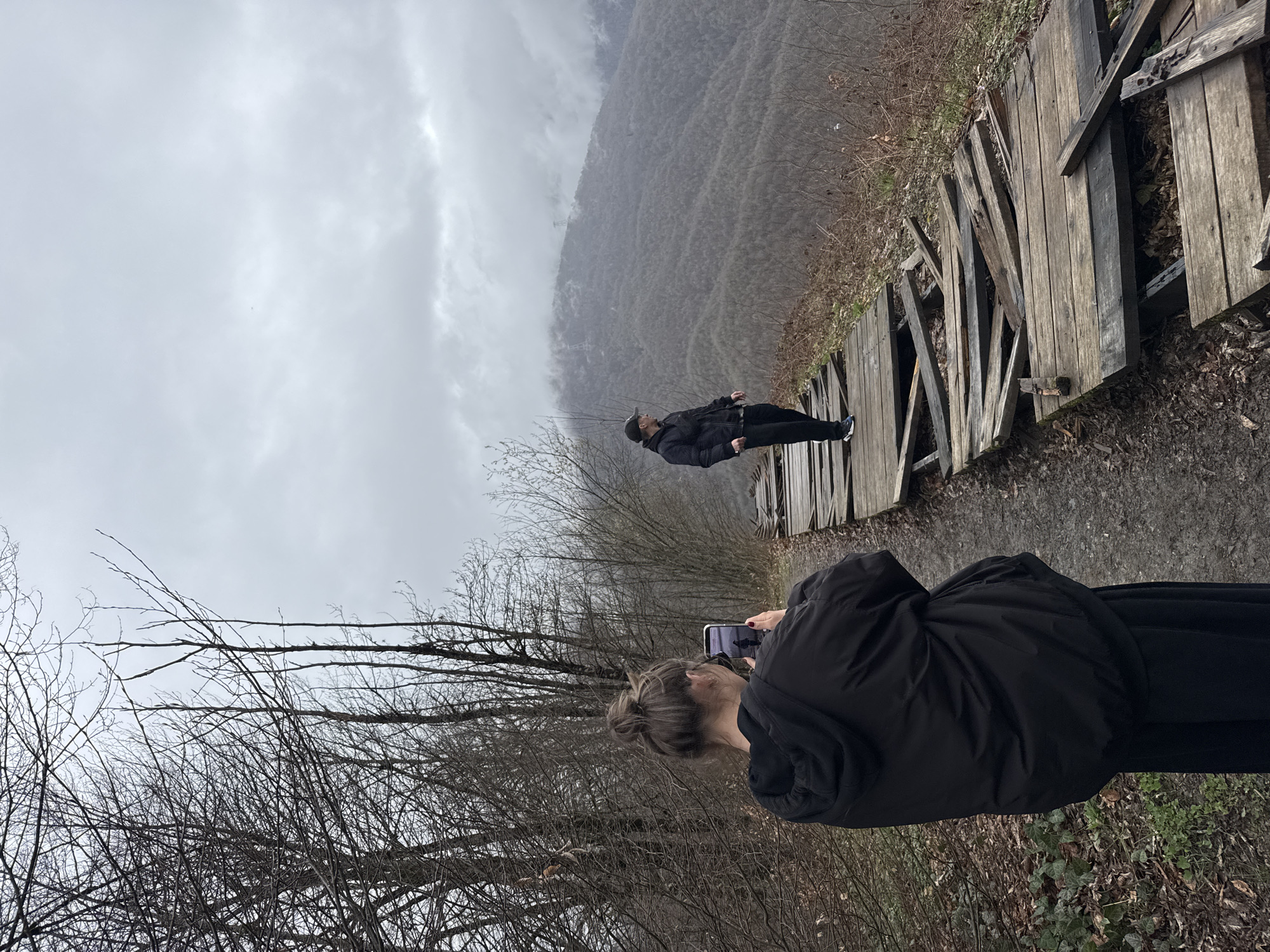 Overcast day documentation captures Estosadok's mountains and woodland scenes