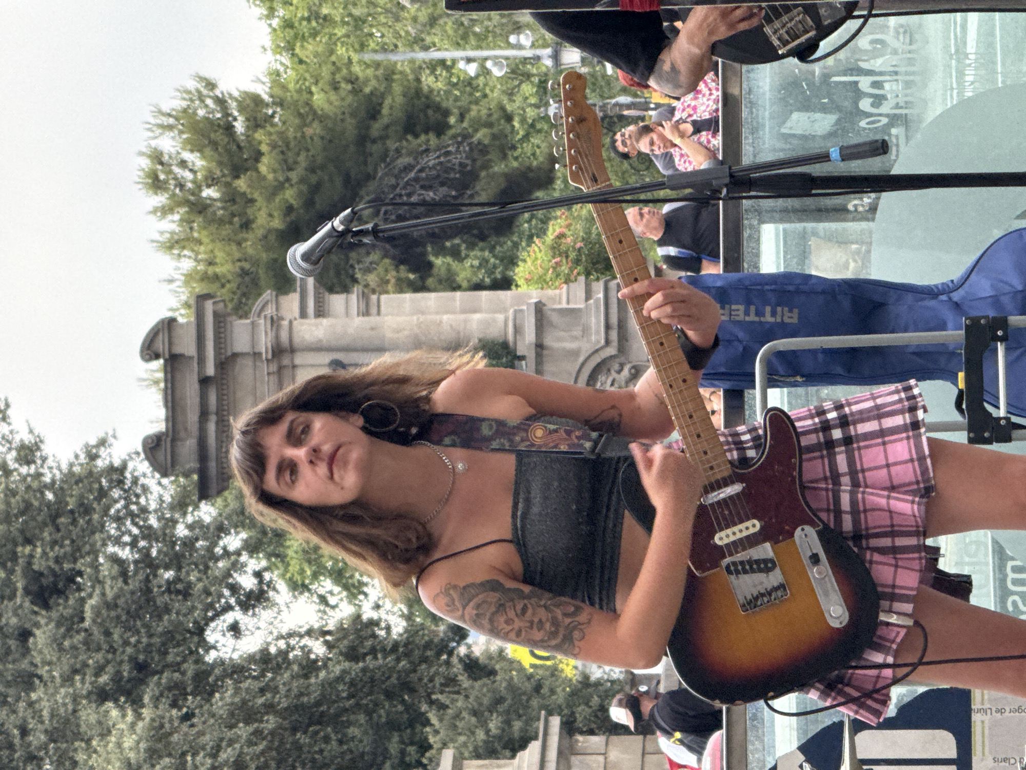 Barcelona street band MADUIXA performs live on Passeig de Gràcia
