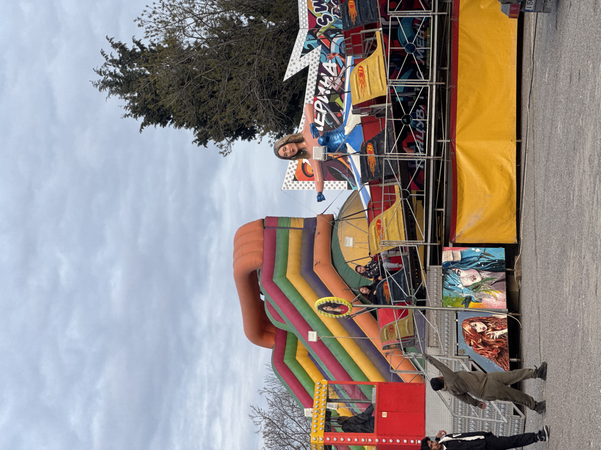 Colorful carnival ride spotted in Sliven, Bulgaria