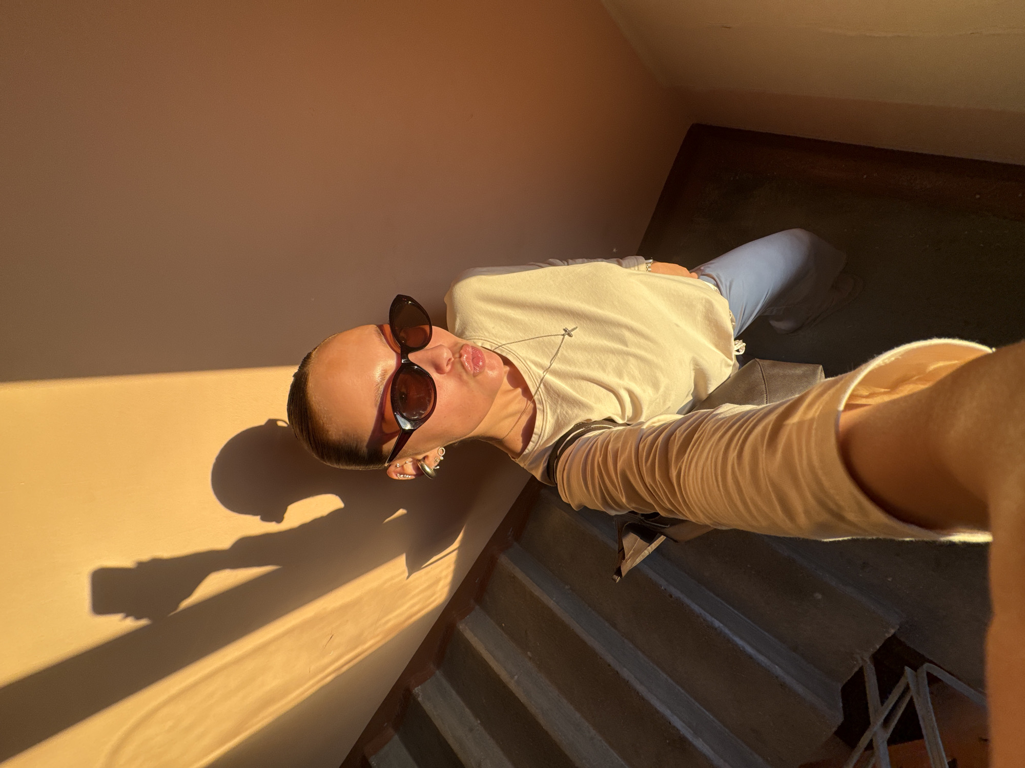 Golden hour in Chaikovsky: sunset skies and outdoor selfies