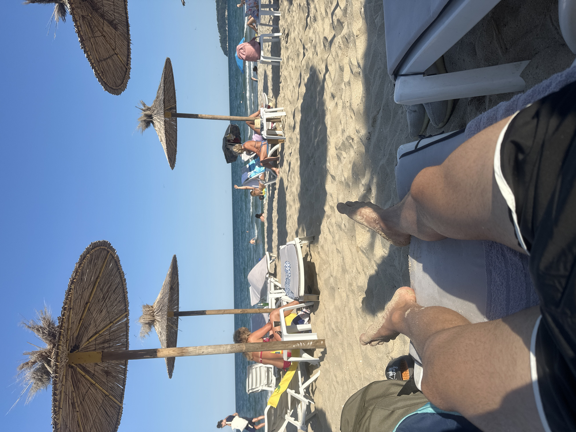 Lazy summer afternoon on a crowded Varna beach
