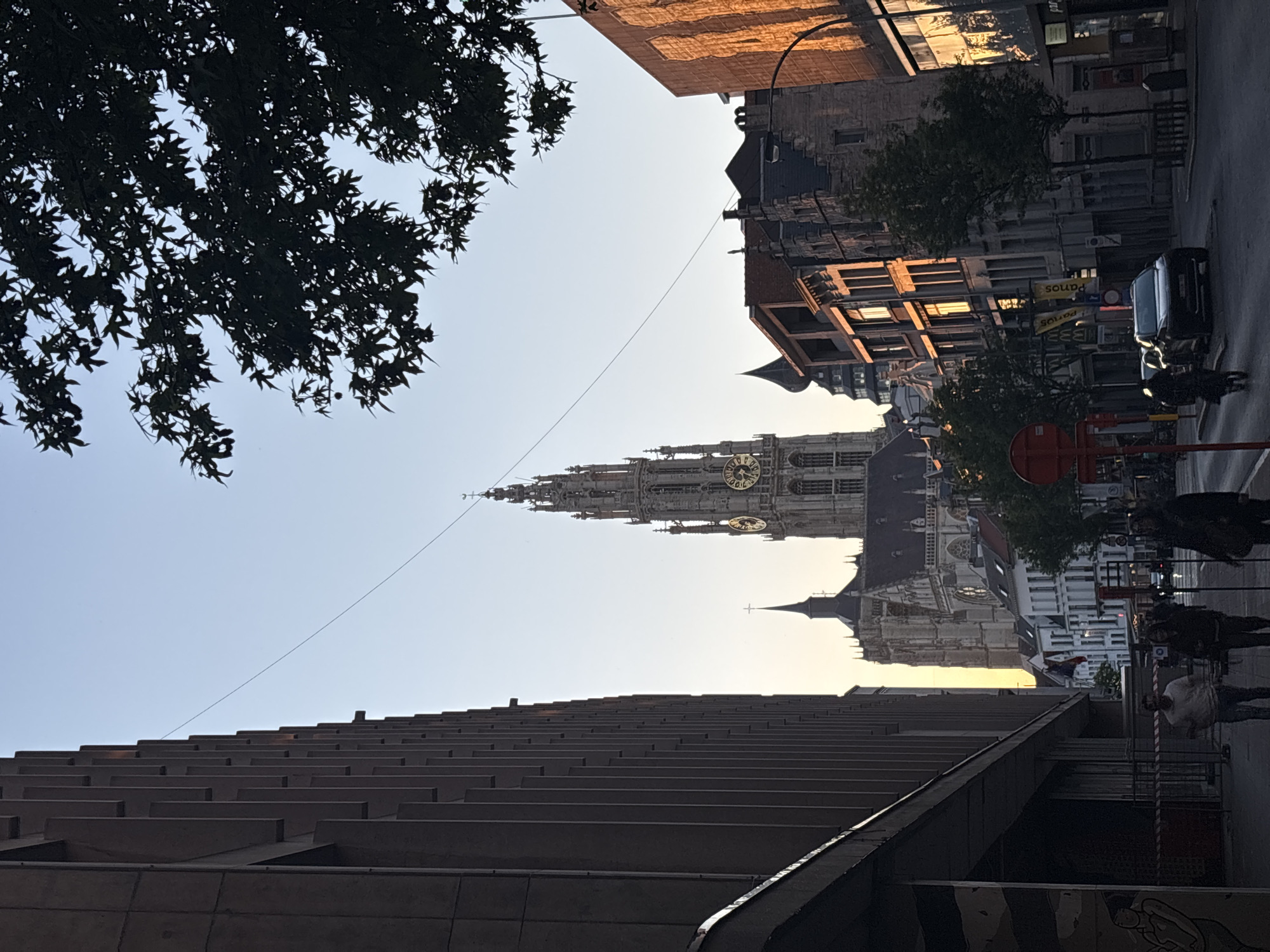 Golden hour street scenes captured across central Antwerp