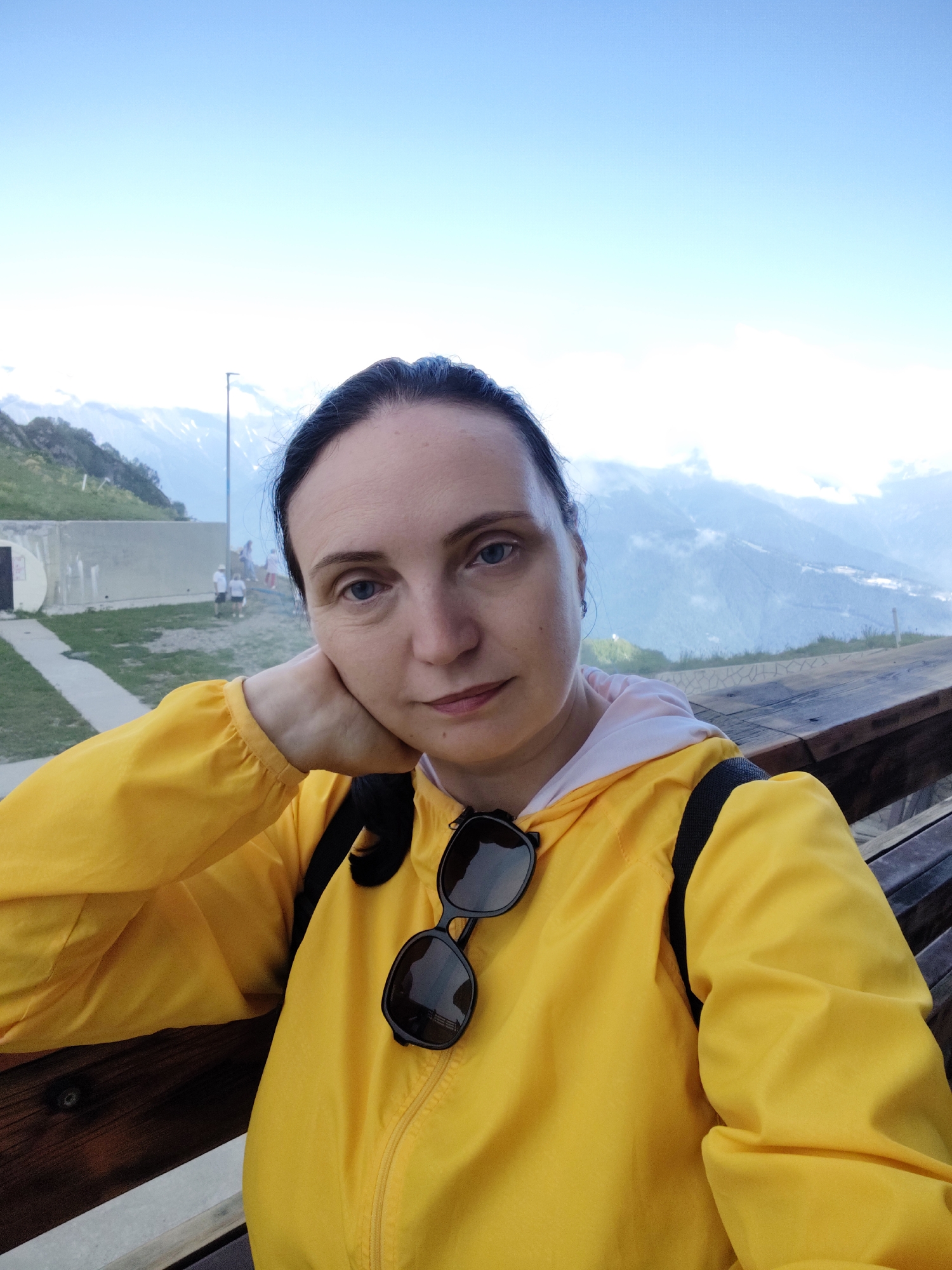 Afternoon stop at a Caucasus mountain viewpoint near Estosadok