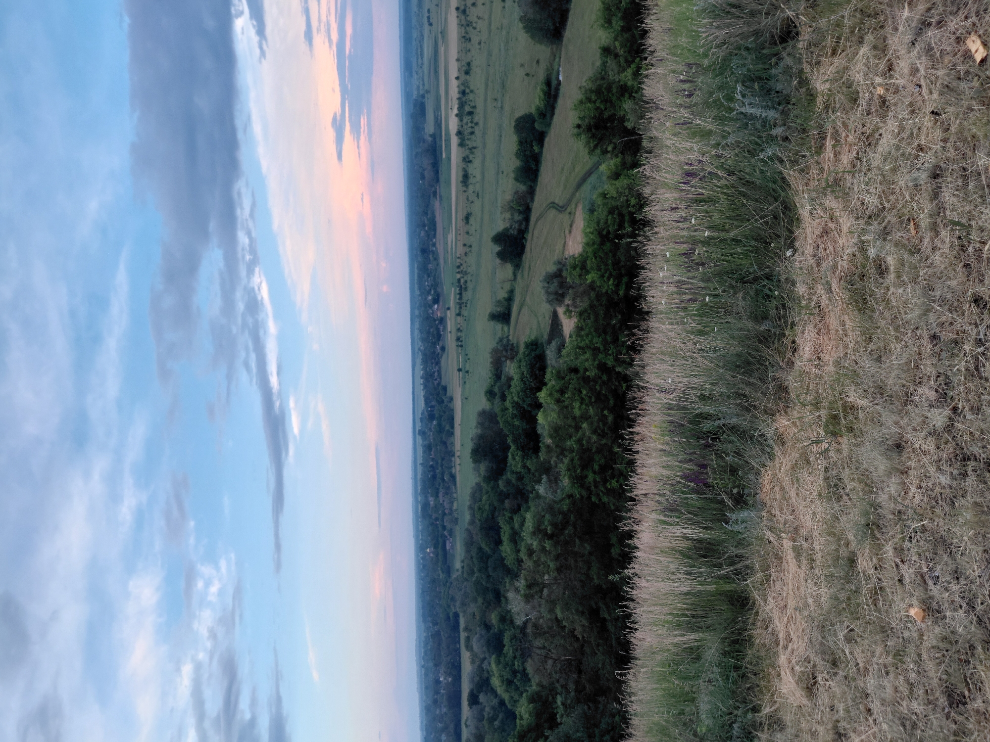 Witness documents twilight rural landscape in Ustyvytsia Ukraine