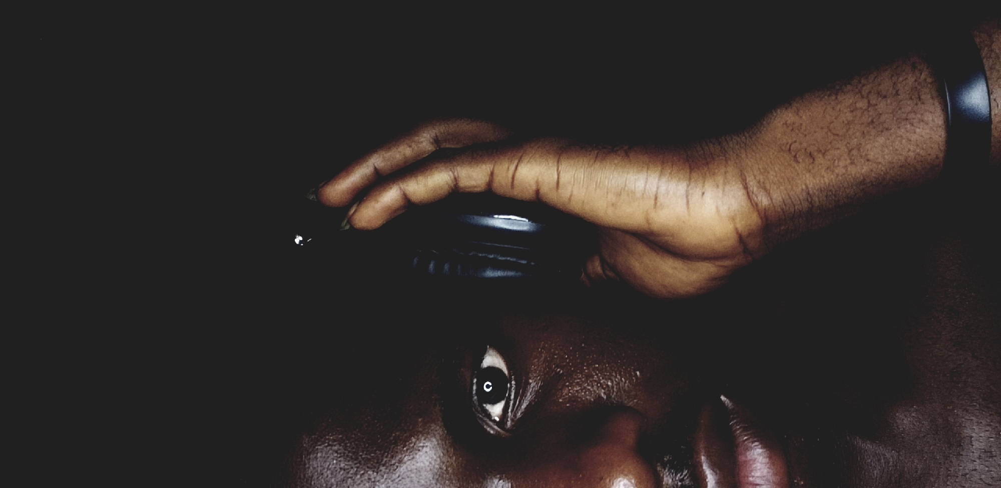 Person creates social media content with #POVchallenge hashtag in Nigeria