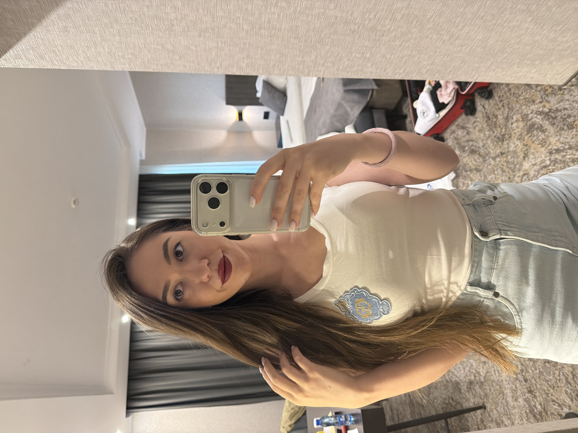 Hotel room selfies and buffet spread in Hisarya, Bulgaria