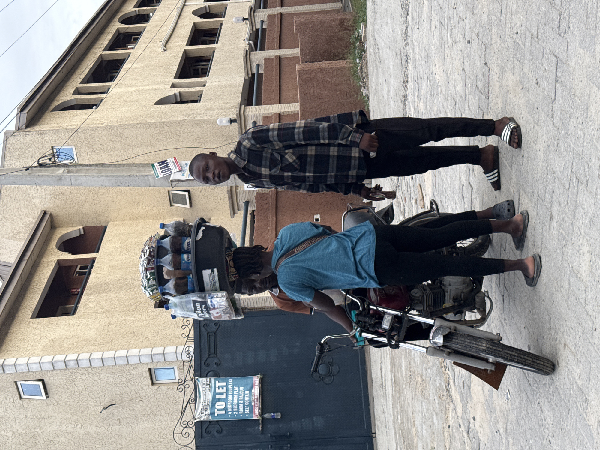 Two people spotted on street in Igboefon, Nigeria