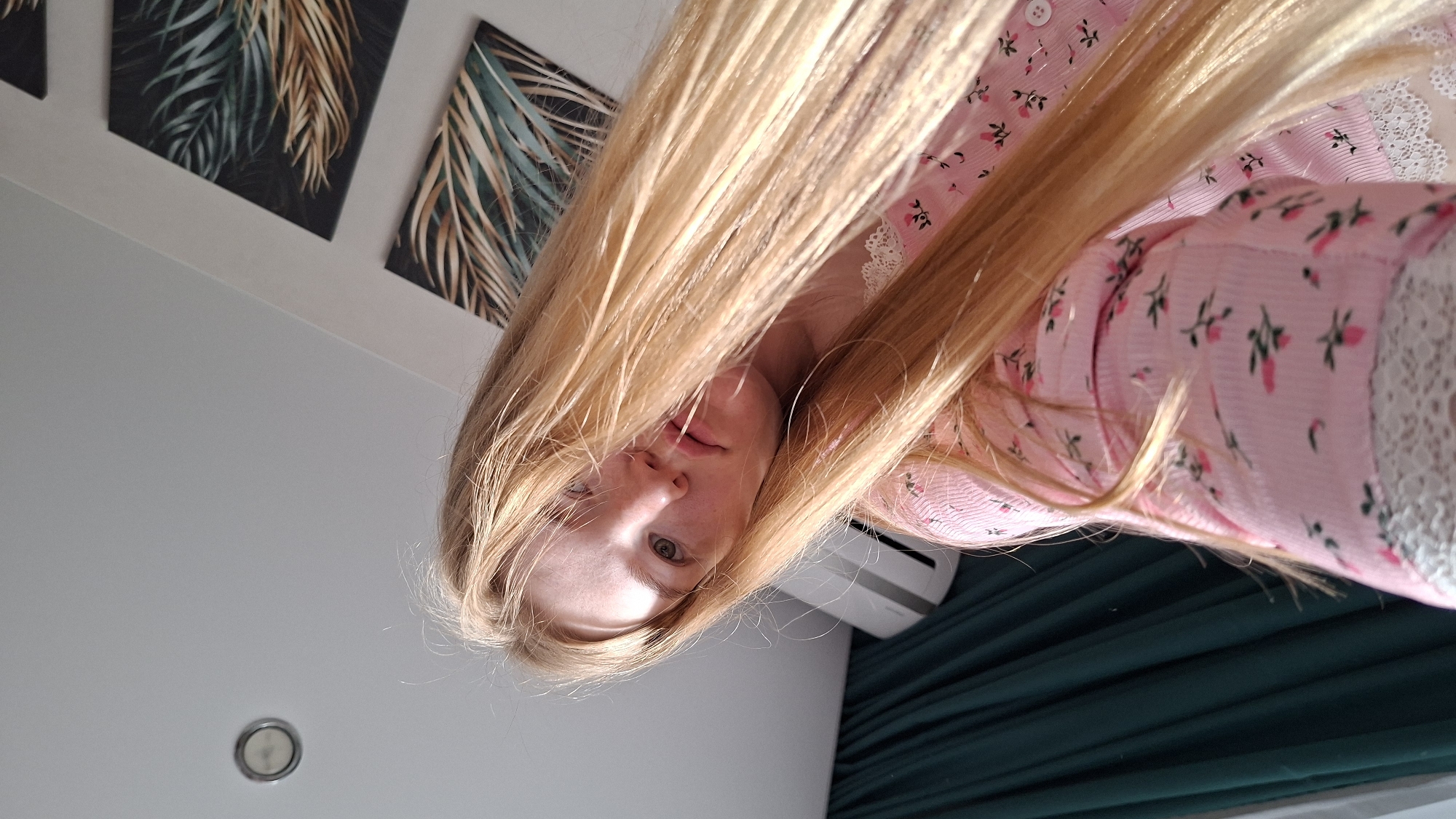 Lazy morning self-portraits by a window in Chaikovsky