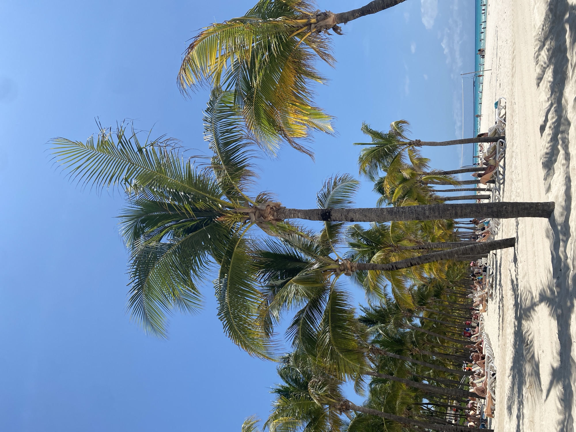 Typical beach day captured at Playa del Carmen resort