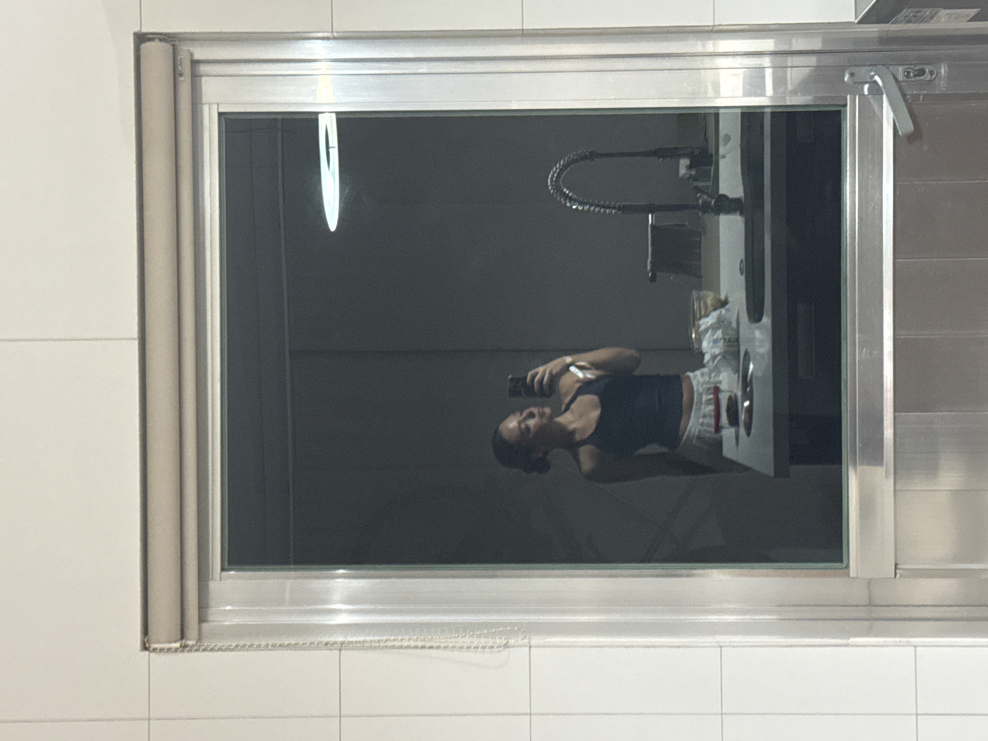 Late-night kitchen selfies captured in San Bernardino Tlaxcalancingo