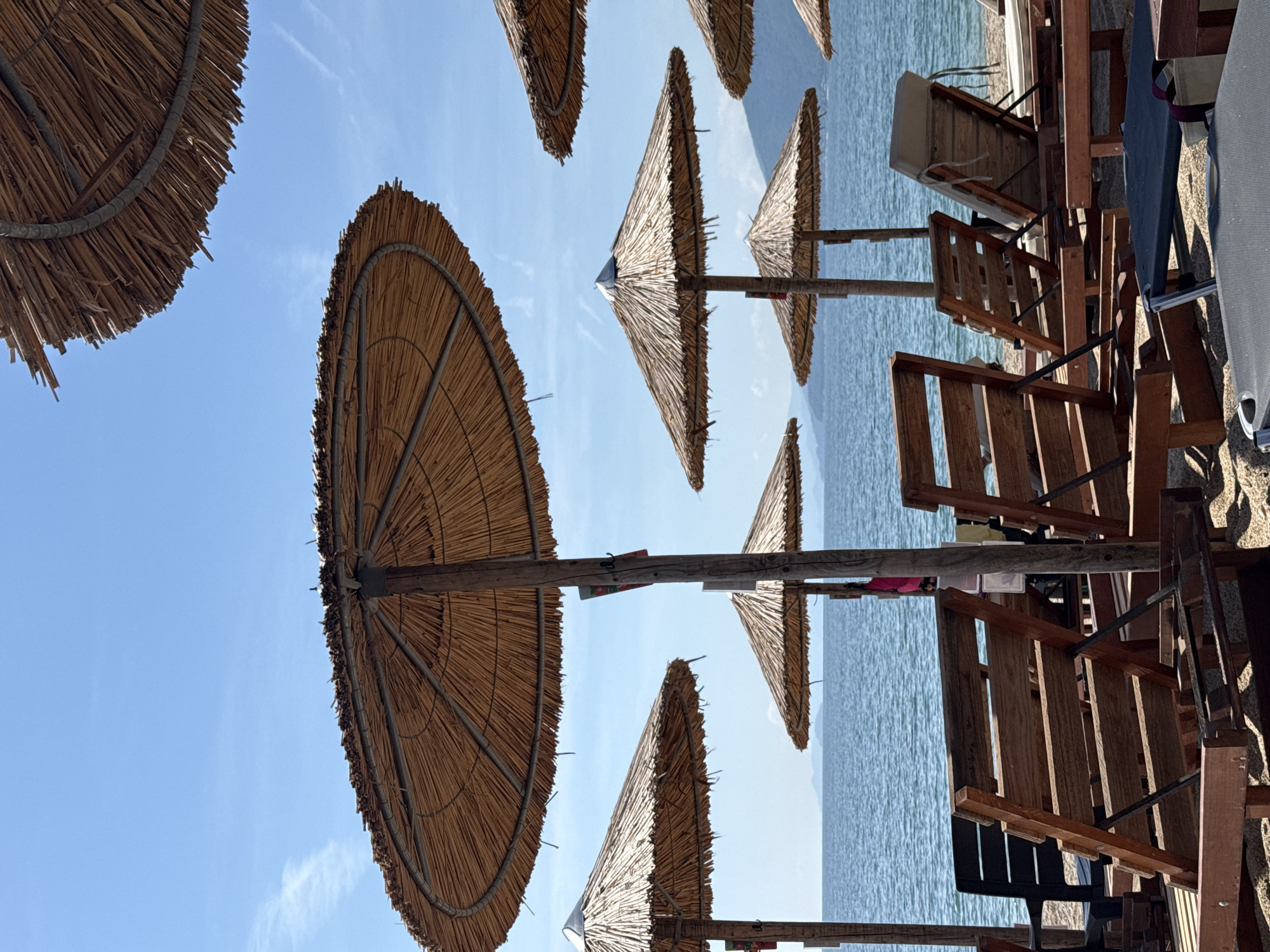 Early morning beach scenes captured at Nea Vrasna, Greece
