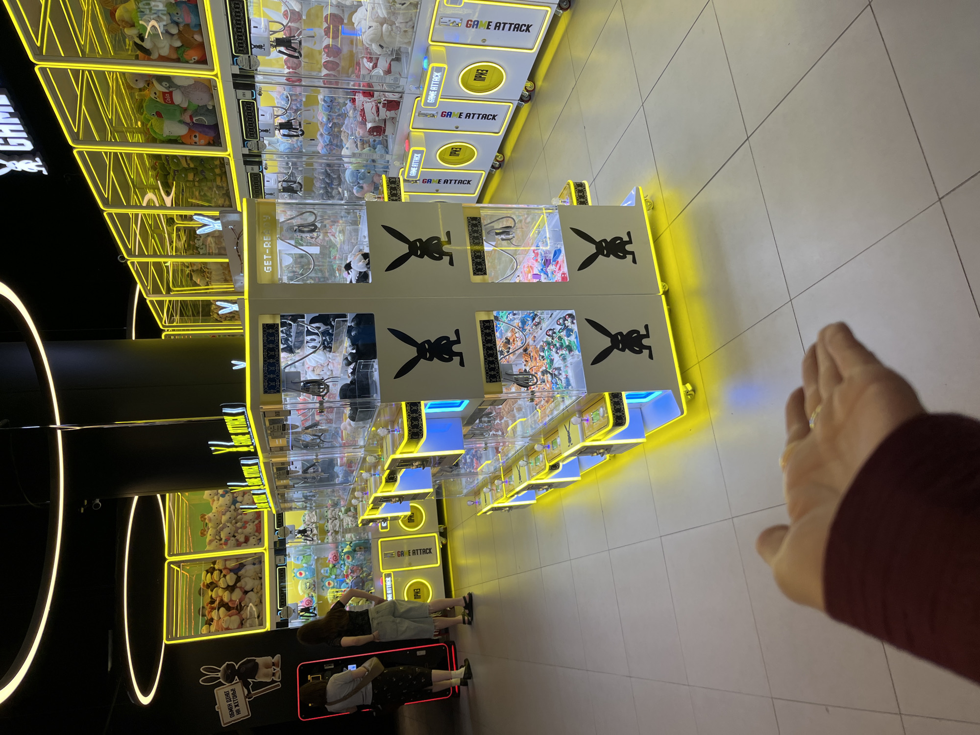 Inside Sochi's More Mall, where a robot dog is roaming around