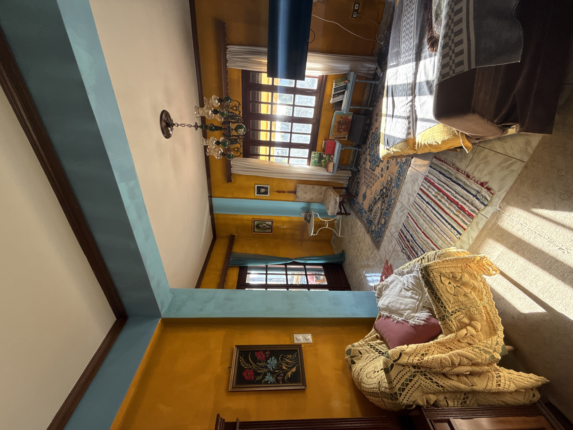 Colorful residential interior documented in Aegina, Greece
