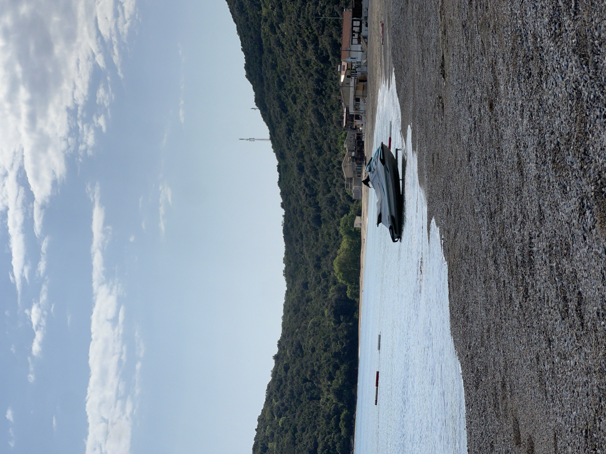 Coastal bay scene documented in Prijevor, Montenegro
