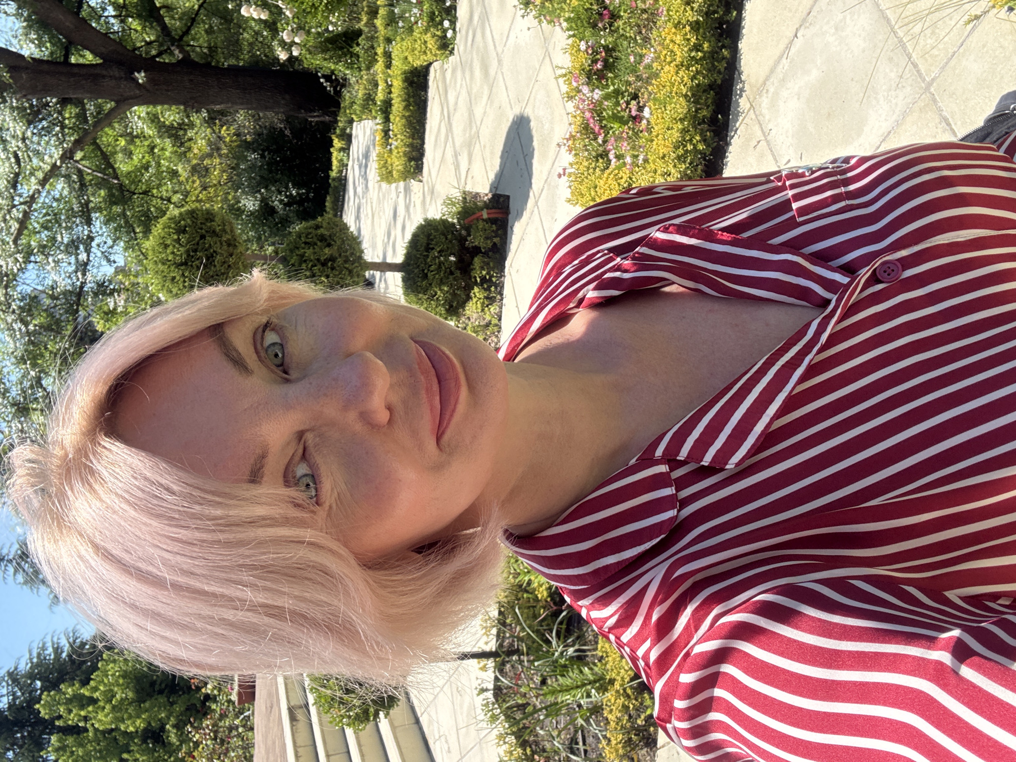 Woman documents early morning exploration of Sochi parks and landmarks