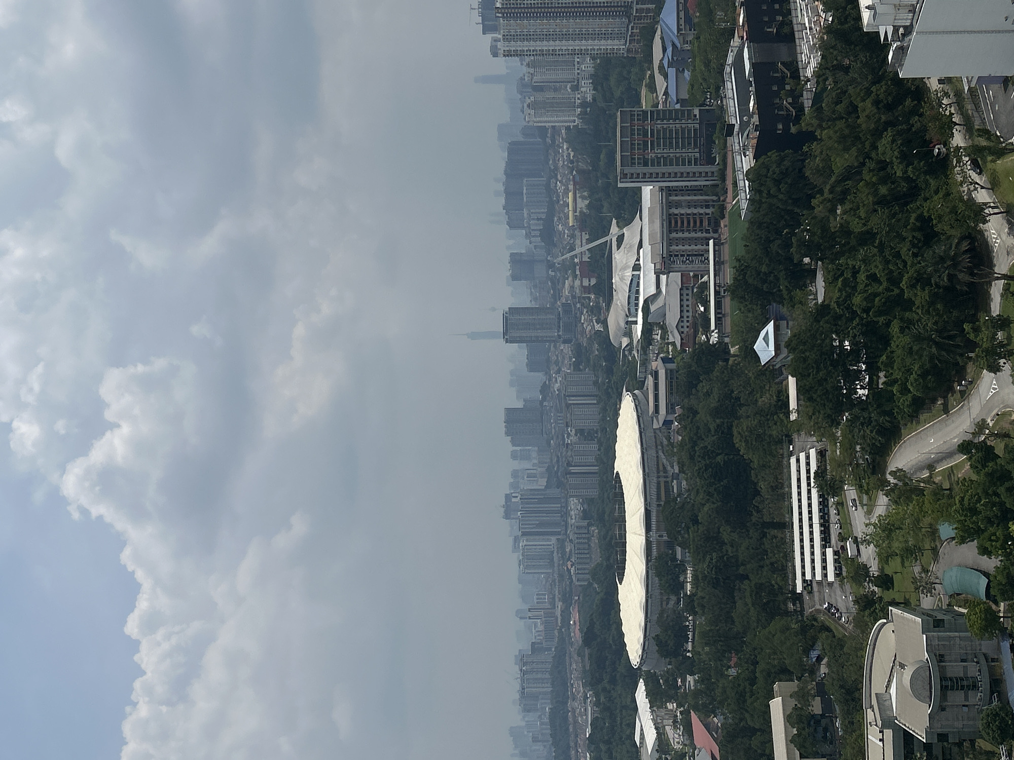 Overcast morning captured over Kuala Lumpur skyline