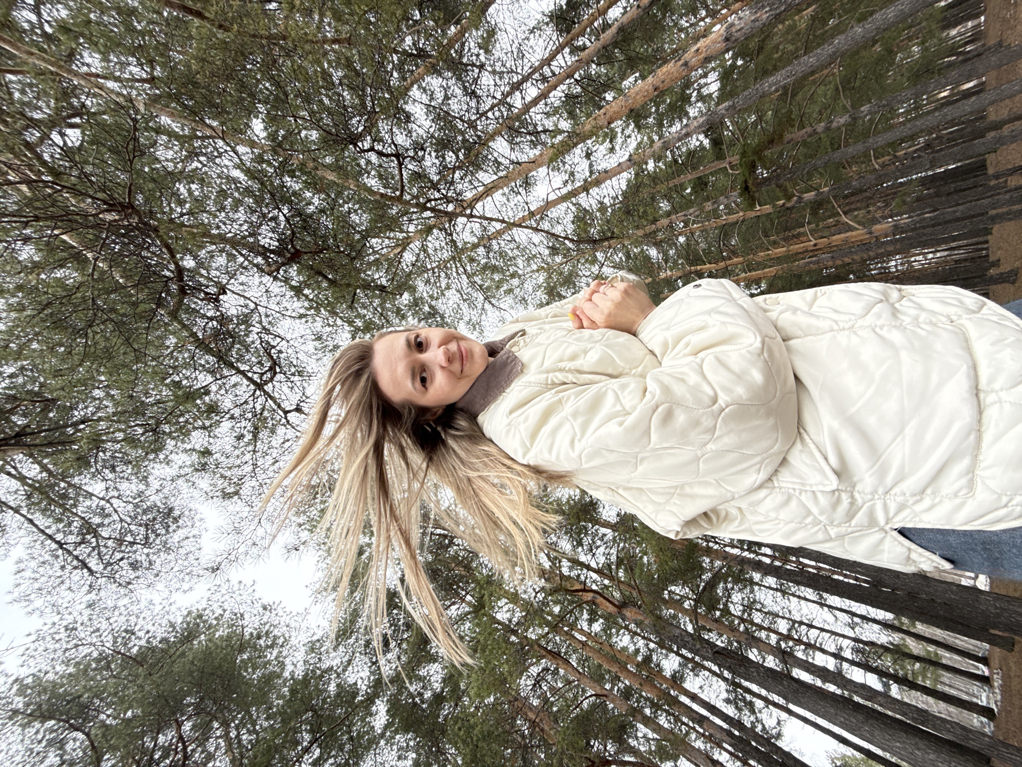 Woman photographed during early morning moments in Chaikovsky residence
