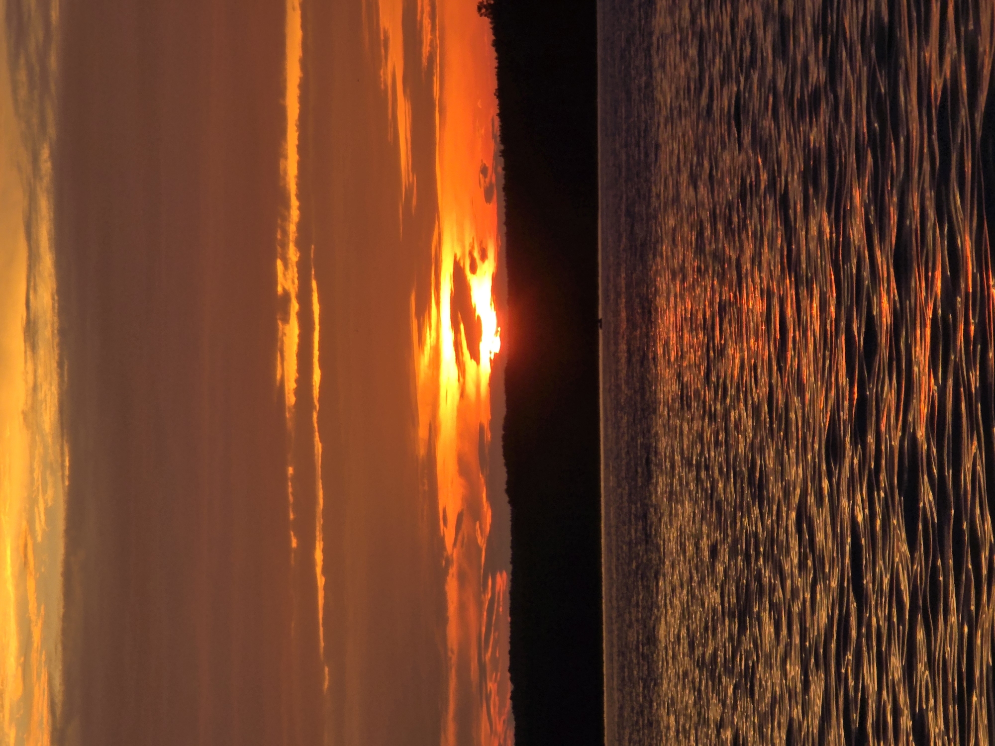 Summer solstice sunset over the Kama River, Chaikovsky