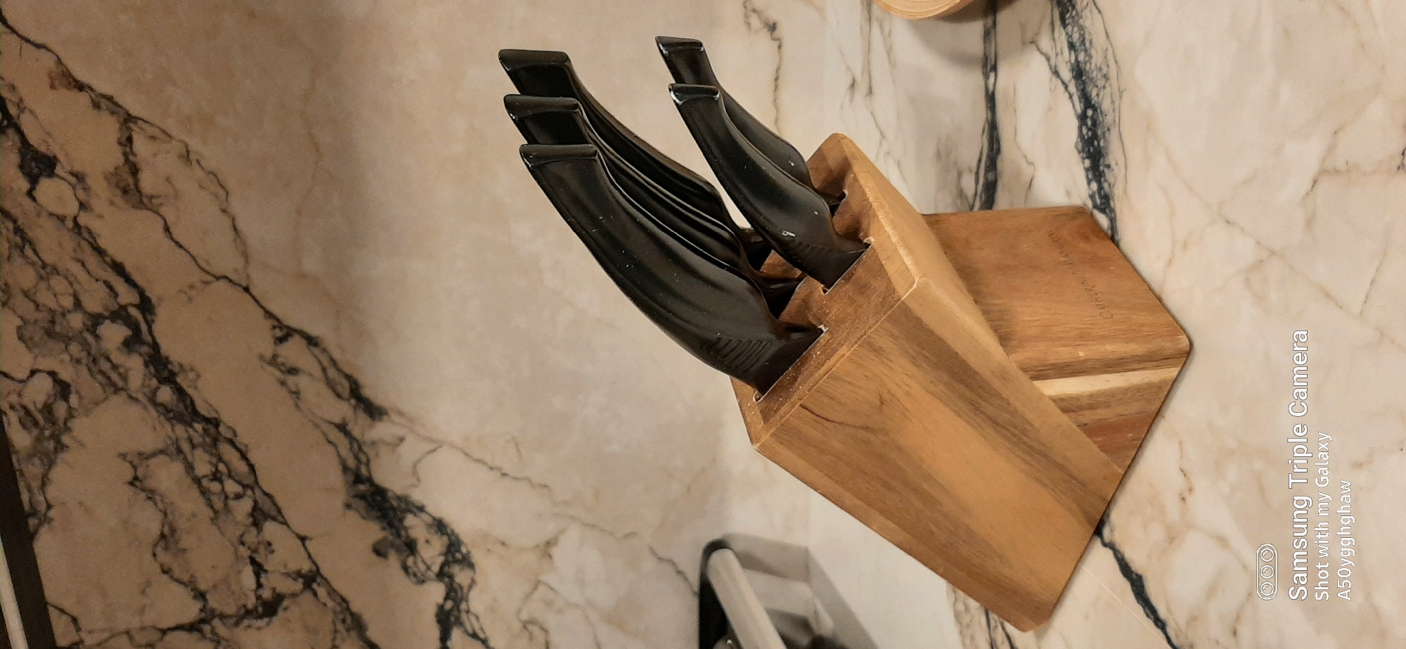 Kitchen items documented in Dubai residence during midday