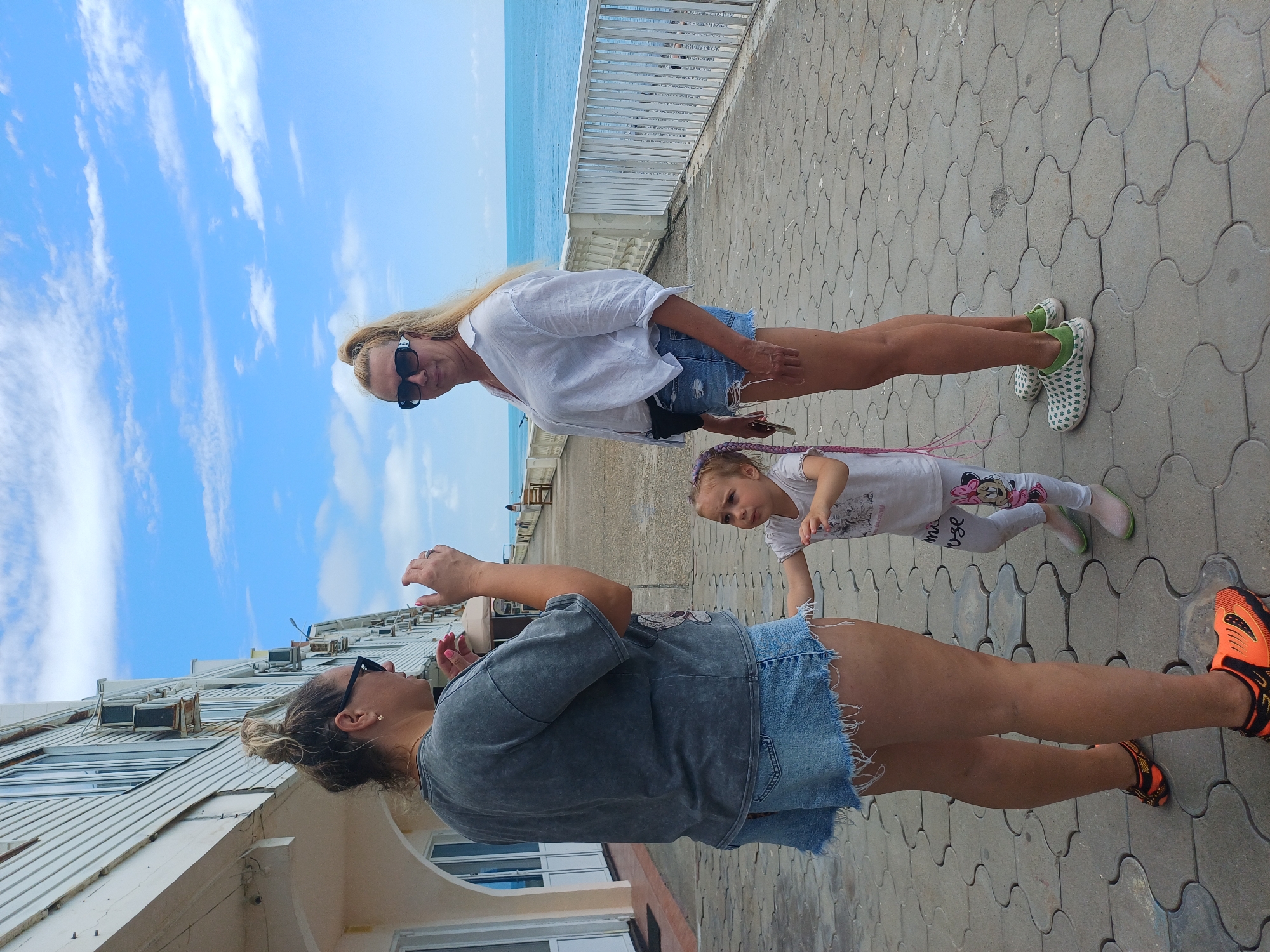 Summer morning unfolds along Sochi's Black Sea promenade and beaches