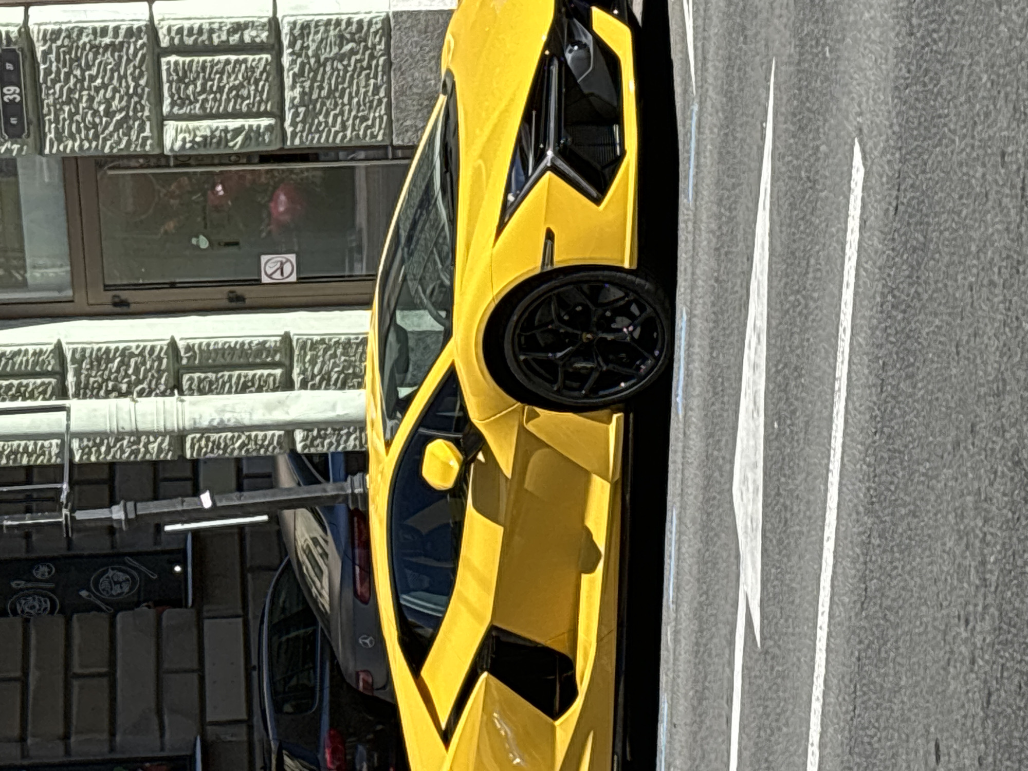 Yellow Lamborghini spotted on Saint Petersburg streets Sunday afternoon