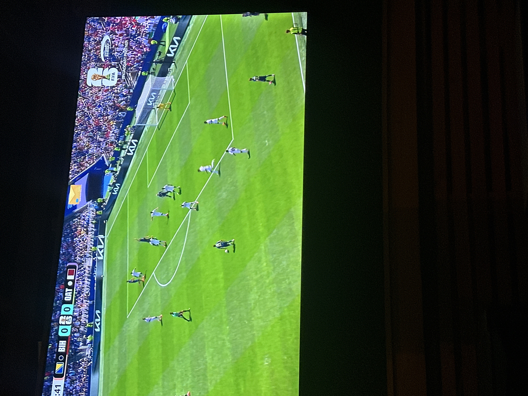 Watching Bosnia vs Qatar at a Dar es Salaam bar