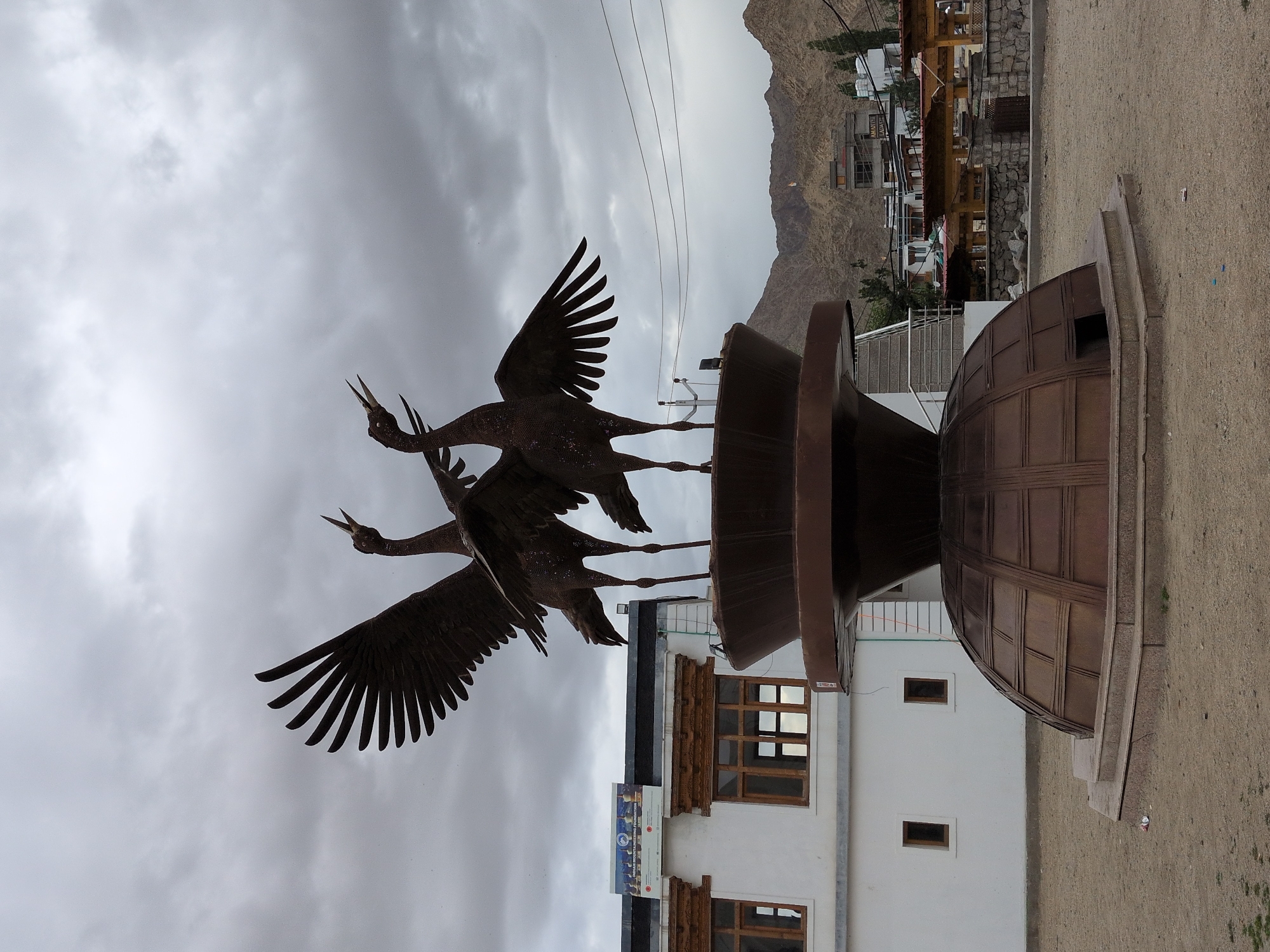 Leh's public squares and streets, murals and all