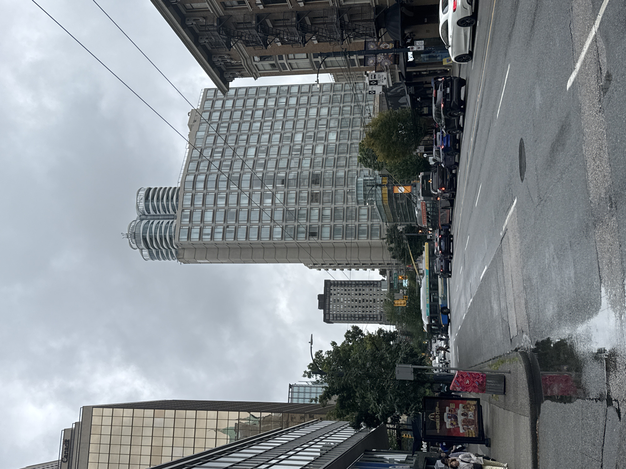 Rainy afternoon stroll through downtown Vancouver's luxury shopping district