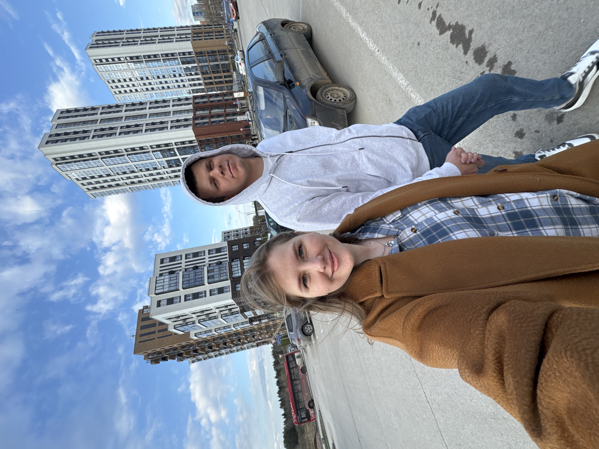 Young woman's afternoon documented across multiple Perm locations