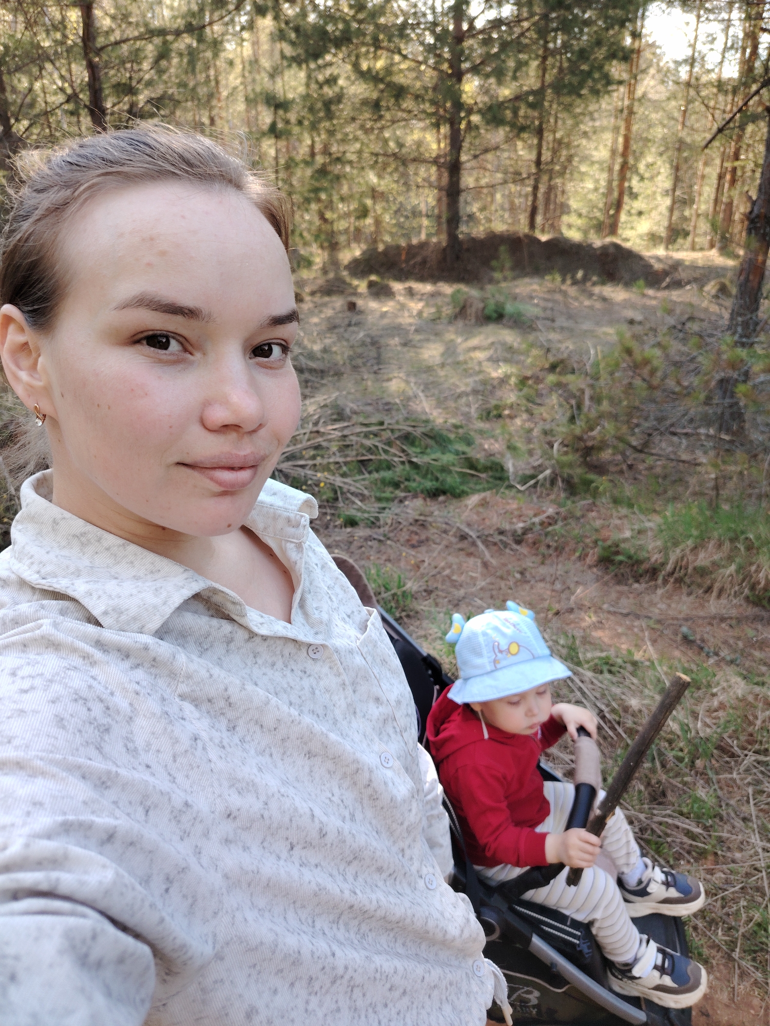 Dirt bike riders spotted on forest path near Марковский